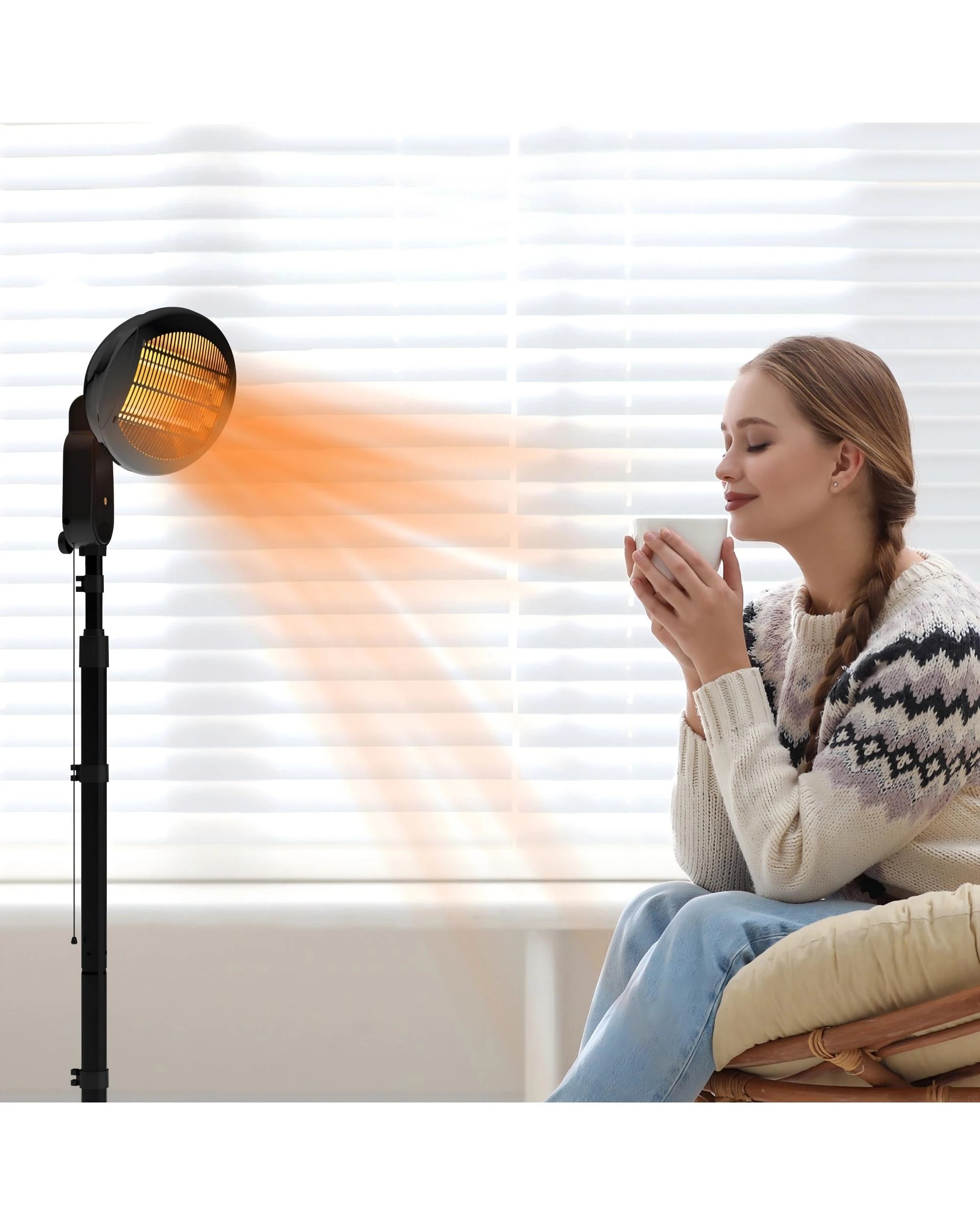 6 Advwin Electric Outdoor Patio Heater
 - Black, 6 of 6