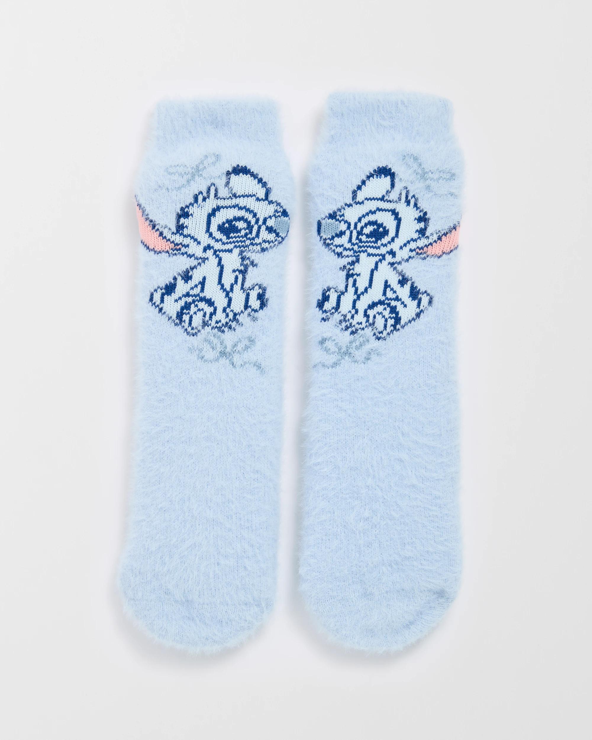 1 Disney Lilo & Stitch Sherpa Lined Home Socks LILO & STITCH, 1 of 4