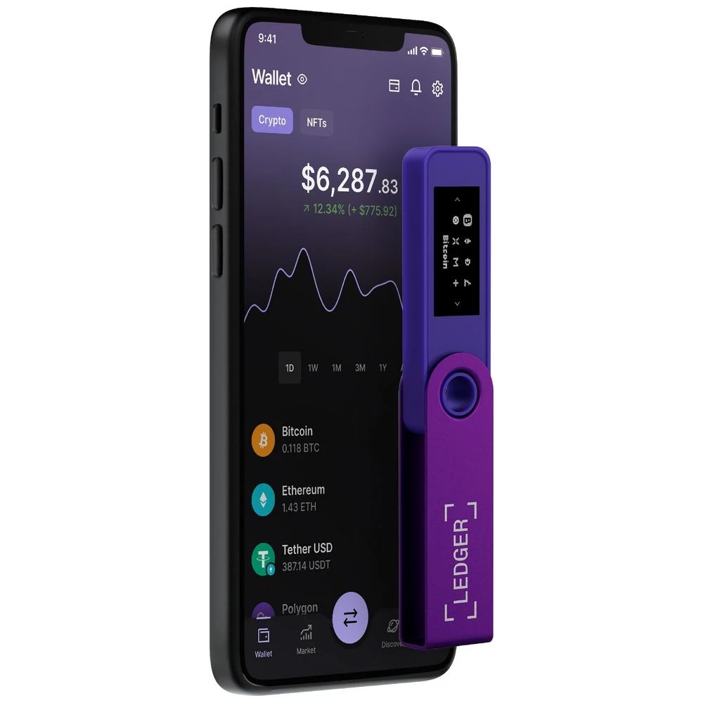 5 Ledger Nano S Plus Crypto Wallet Purple Amethyst, 5 of 8