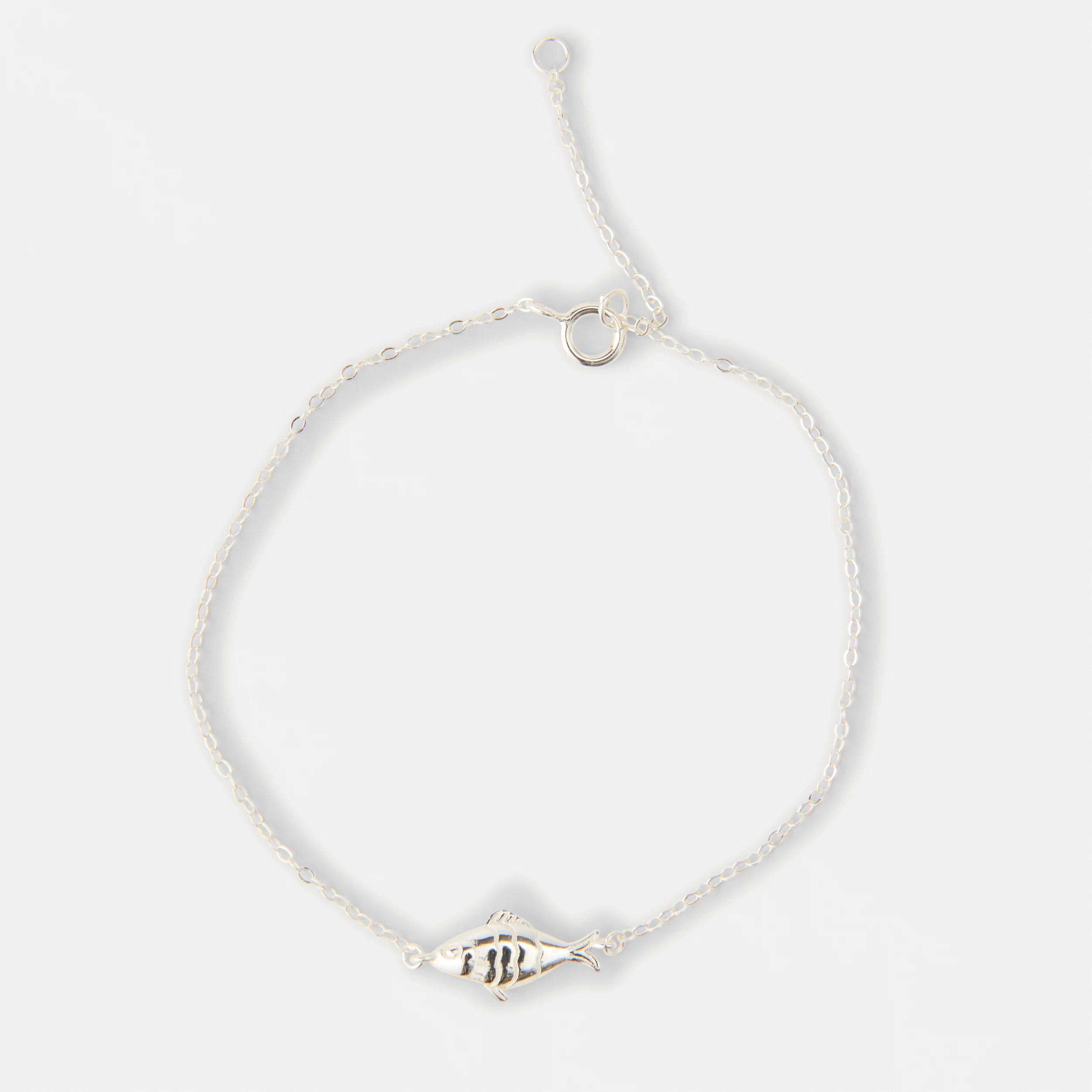 1 Sterling Silver 925 Fish Bracelet Silver, 1 of 3