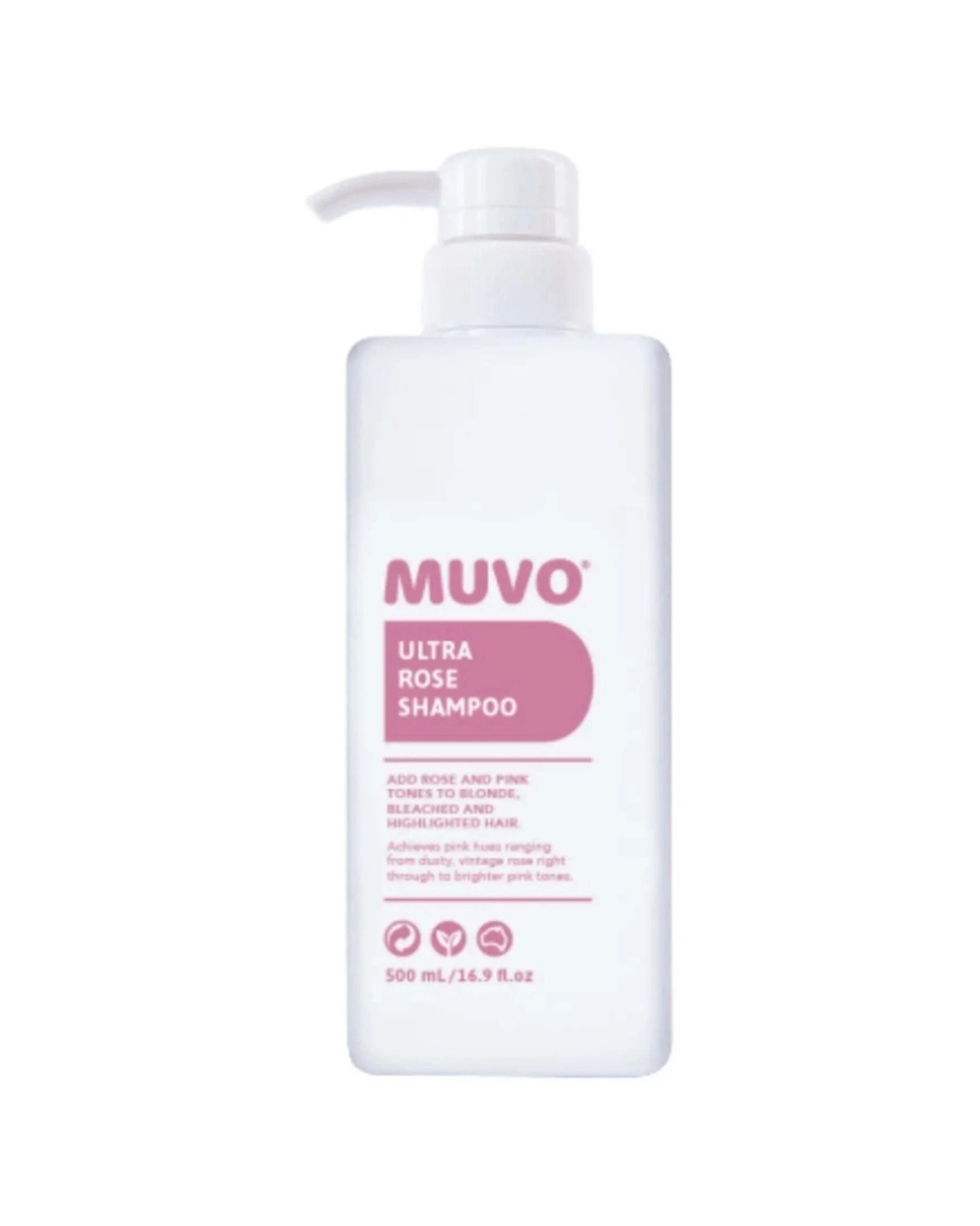 1 Muvo Ultra Rose Shampoo Nourishing Hydrating Formula For All Hair Types 500ml - White, 1 of 1