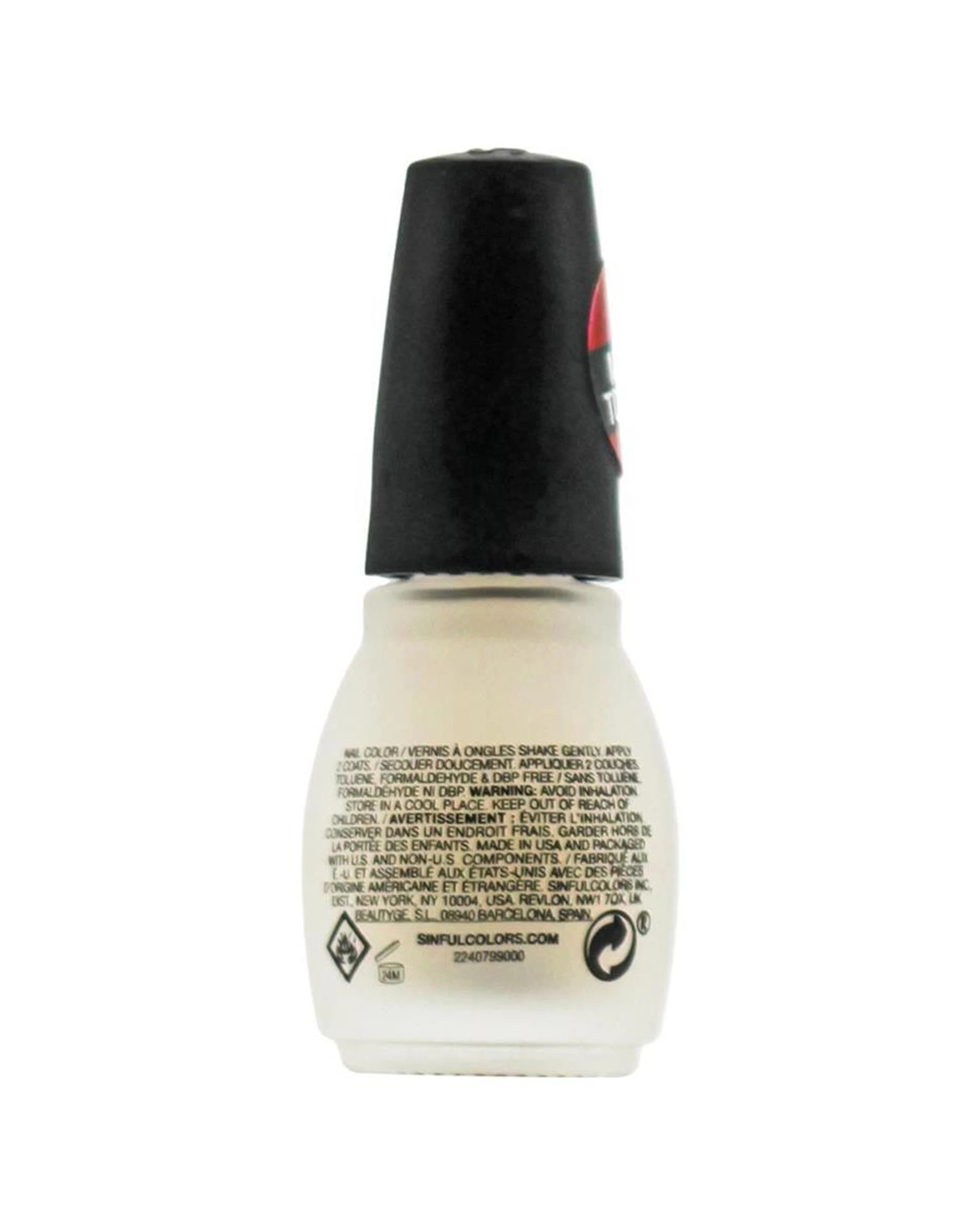 3 Sinful Colours Matte Nail Polish Mattifly Top Coat 15ml 3PK 2565 - White, 3 of 3