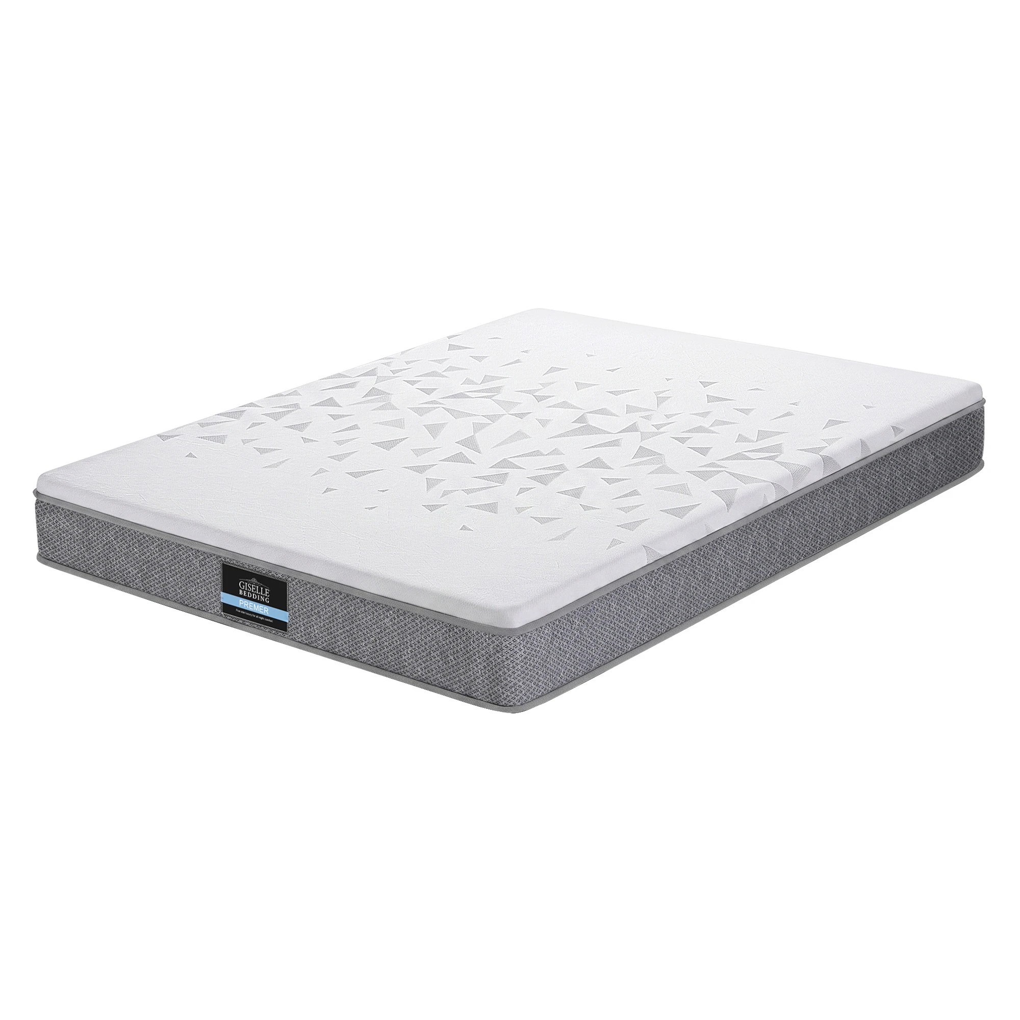 4 Giselle Bedding 23cm Mattress Reversible Firmness Foam Layer Pocket Spring - King Bed - White, 4 of 9
