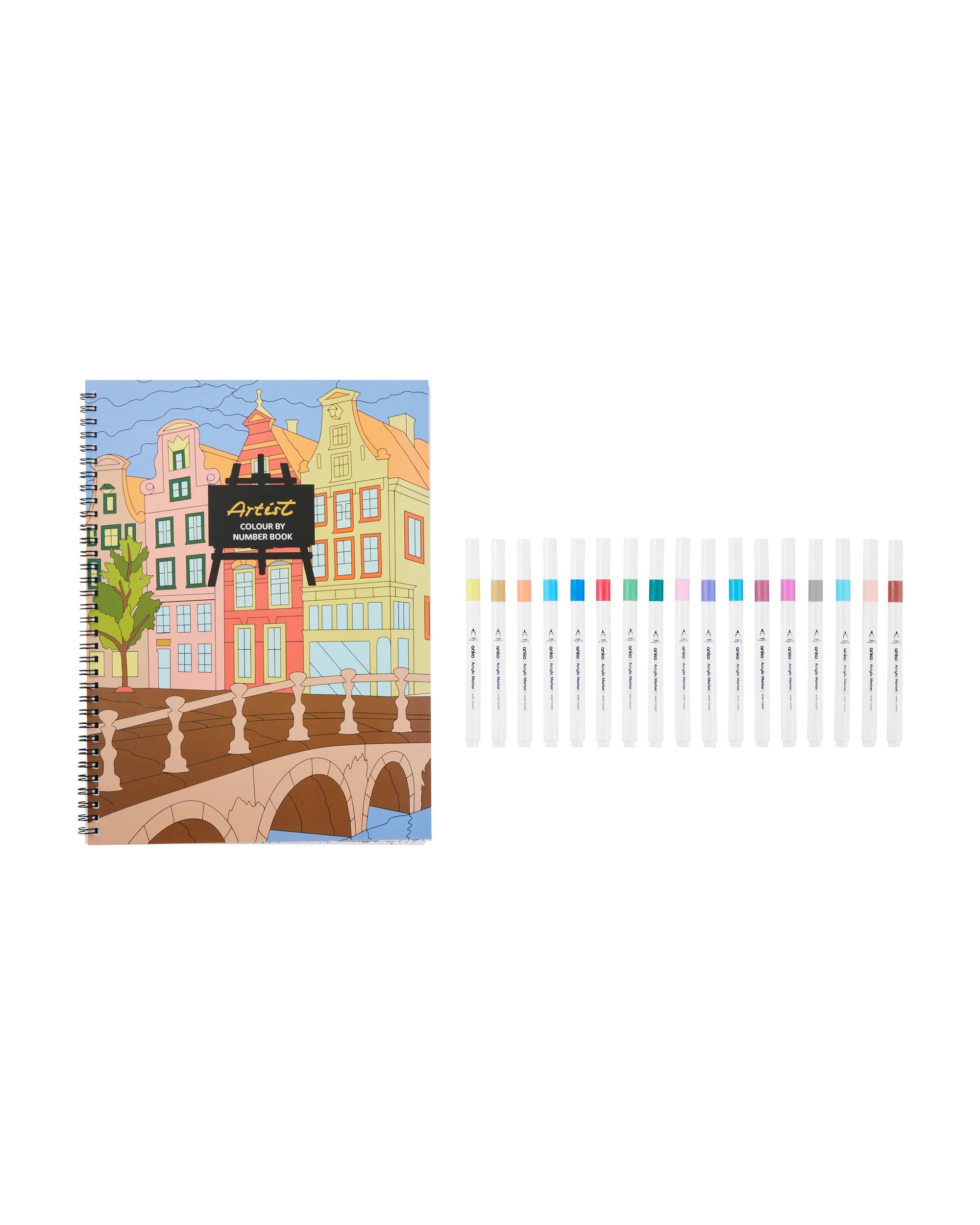 2 Colour by Number Set - Landscapes, 2 of 7