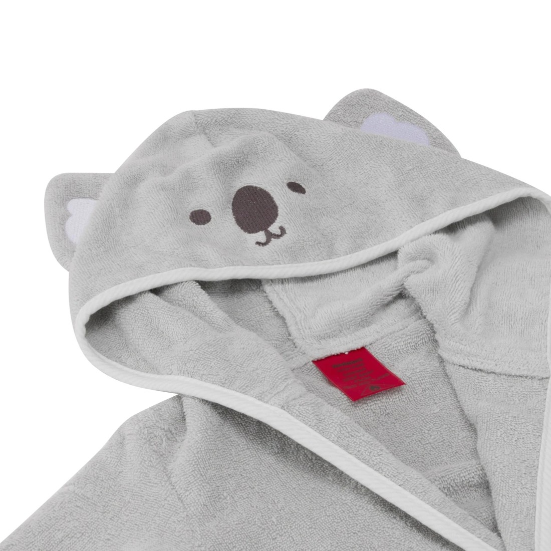 2 Cotton Hooded Bath Robe - Koala, 2 of 5