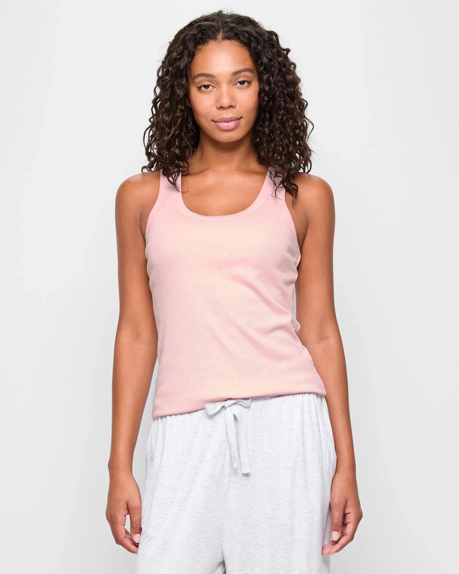 1 Target Woman Sleep Shelf Bra Tank Top PINK MARLE, 1 of 5