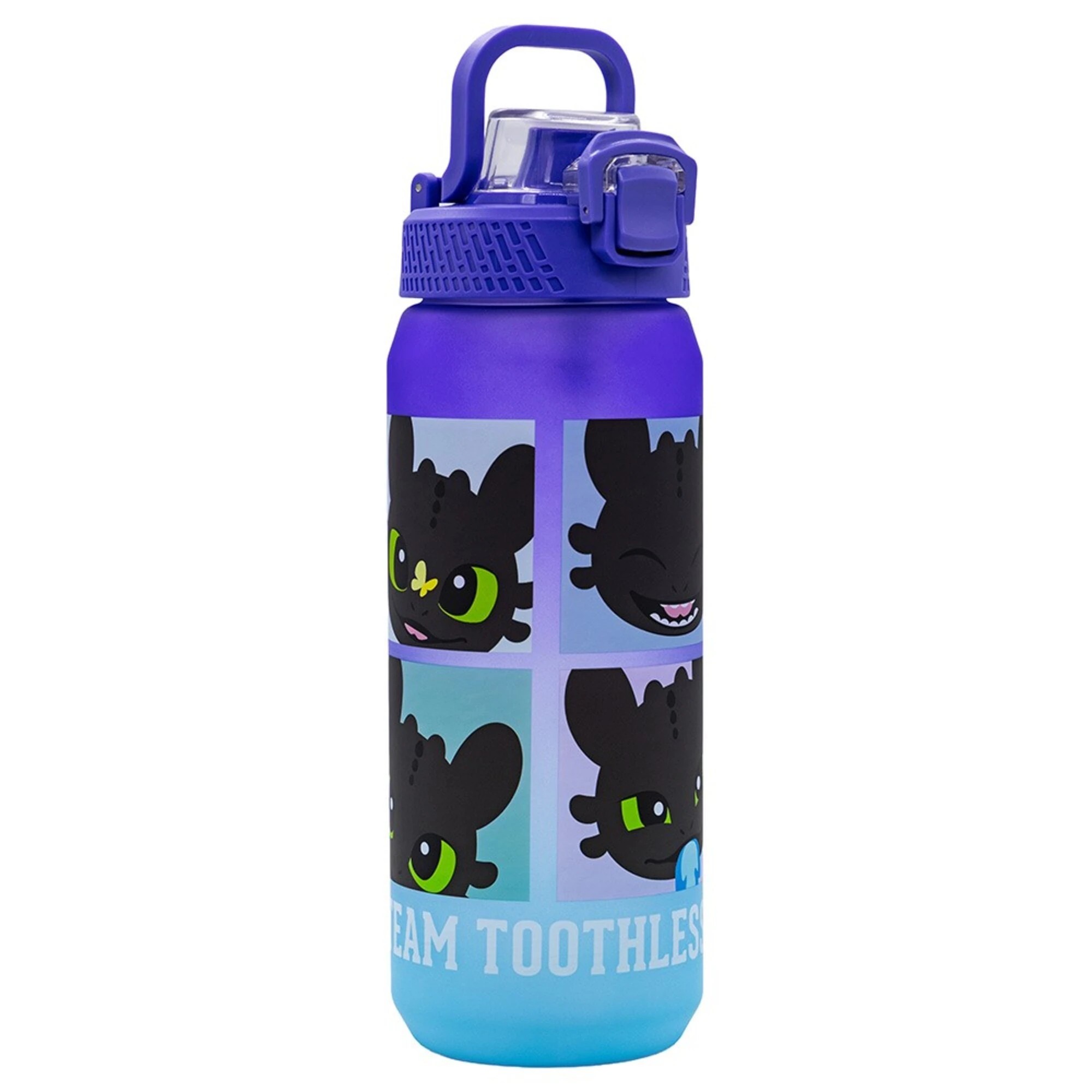 1 How to Train Your Dragon - Team Toothless 1.5L Sports Drink Bottle - Blue,Purple, 1 of 3