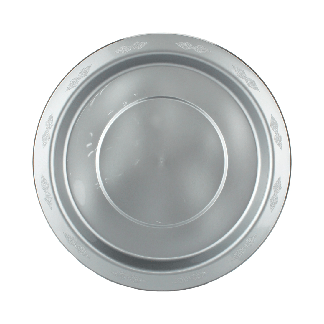 1 Alpen 23cm Reusable Plates Pack of 20 - Silver, 1 of 3