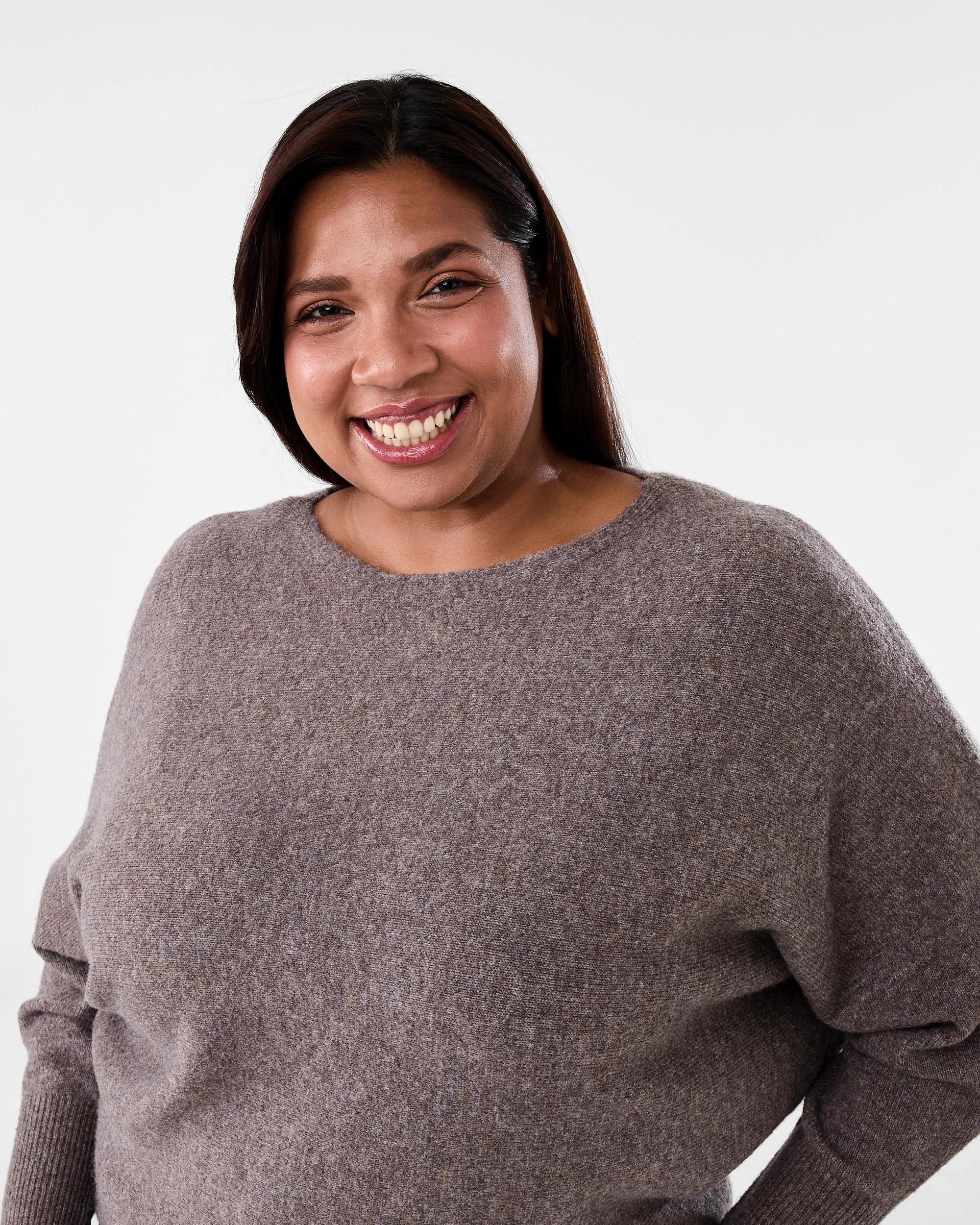 4 Curve Long Sleeve Dolman Jumper Tpe Marle, 4 of 7