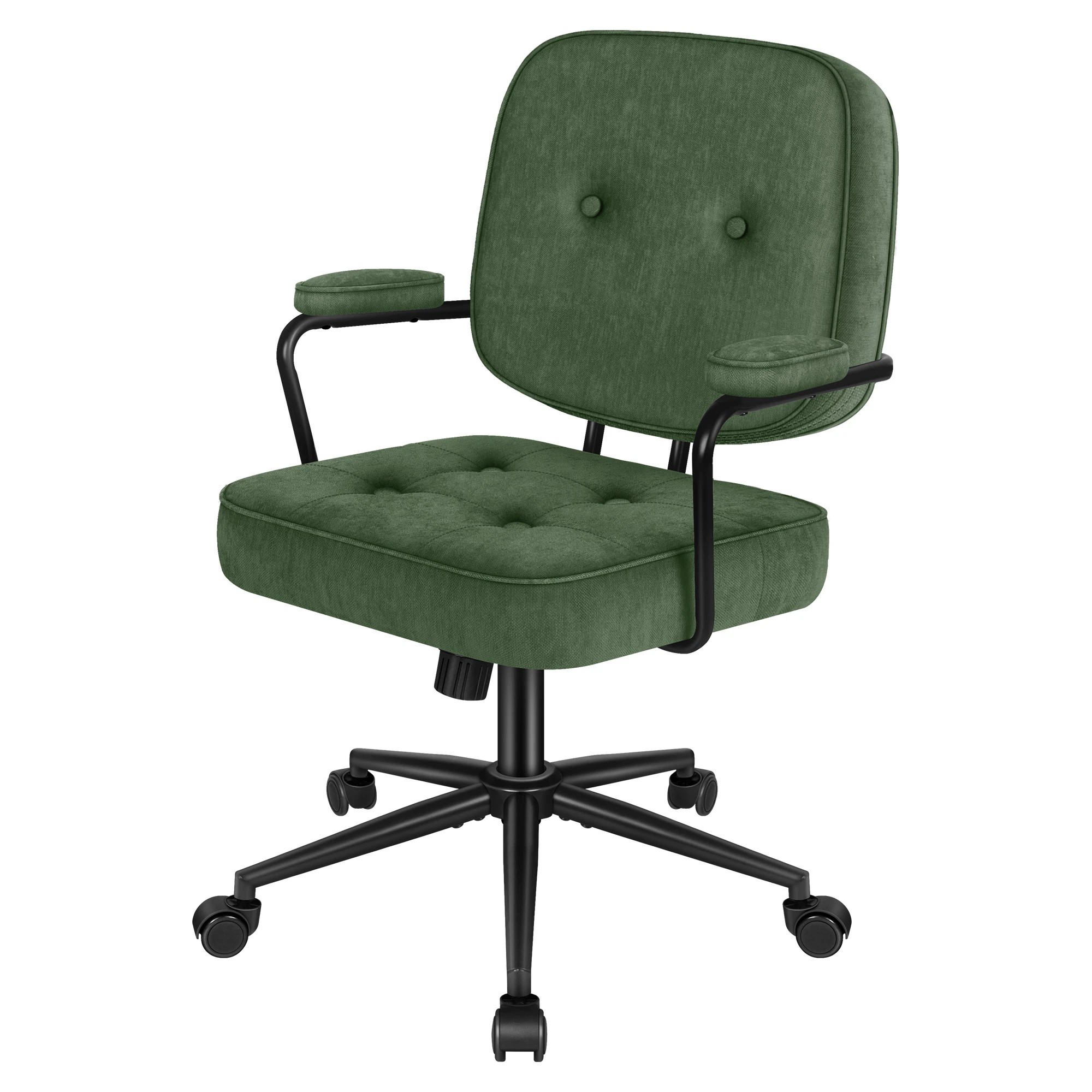 1 Alfordson Office Chair Ergonomic Executive Computer Work Seat Chenille - Green, 1 of 9