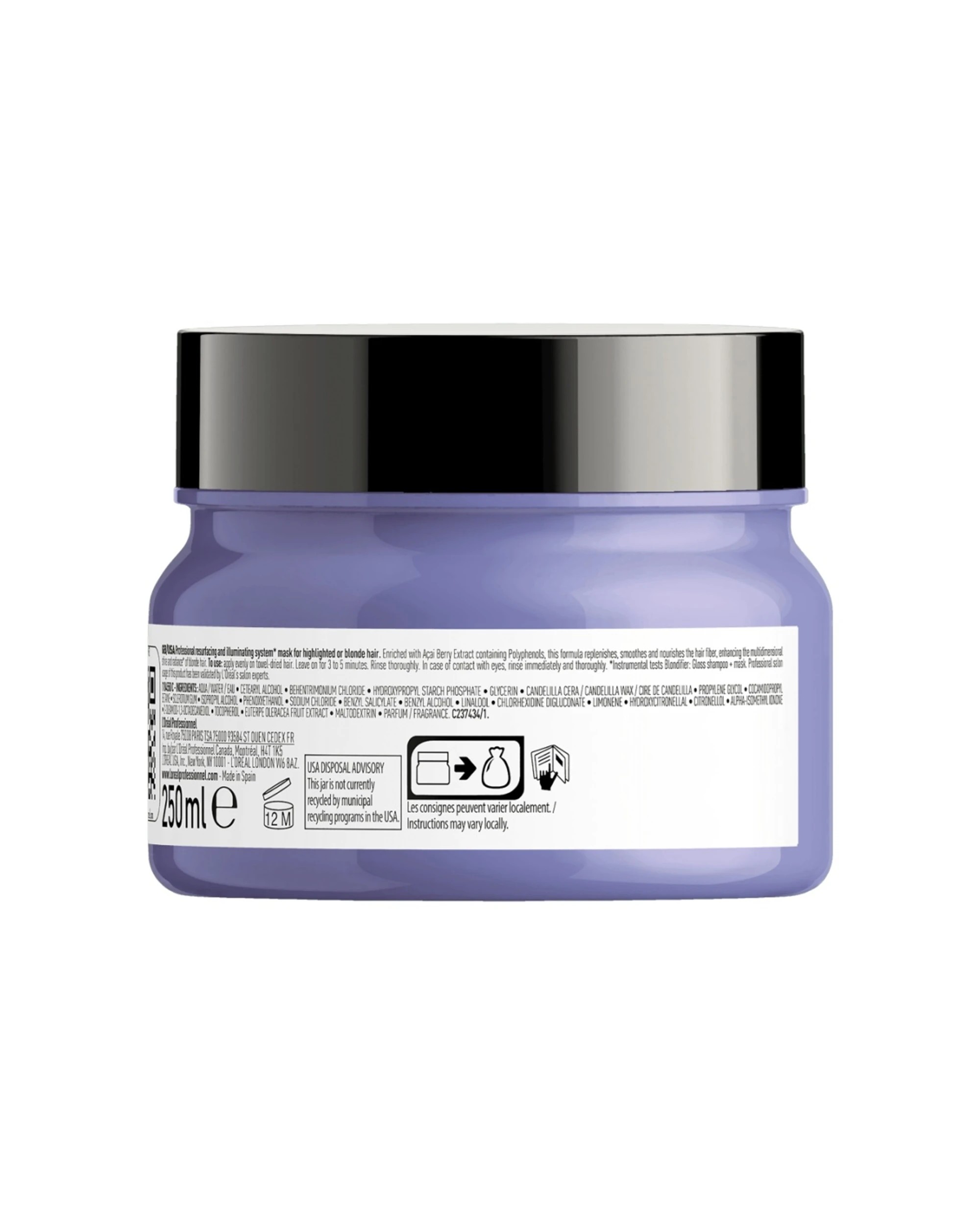 2 L'Oréal Professionnel Blondifier Mask Nourishing Blonde Hair Treatment 250ml - Purple, 2 of 2