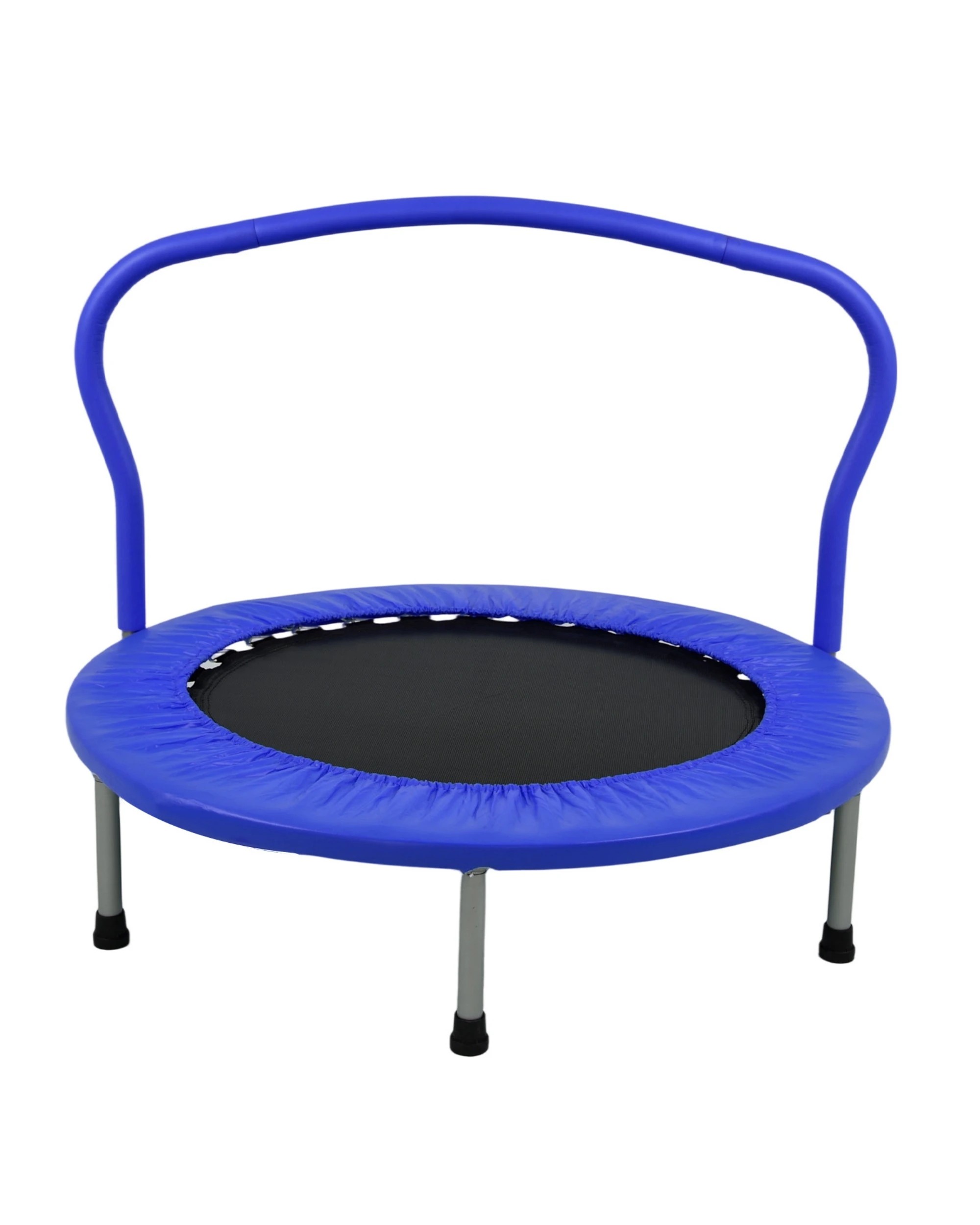 1 Advwin Trampoline for Kids 36 Inch, Foldable Fitness Rebounder Mini Trampoline, Max Limit 150KG, Blue, 1 of 6