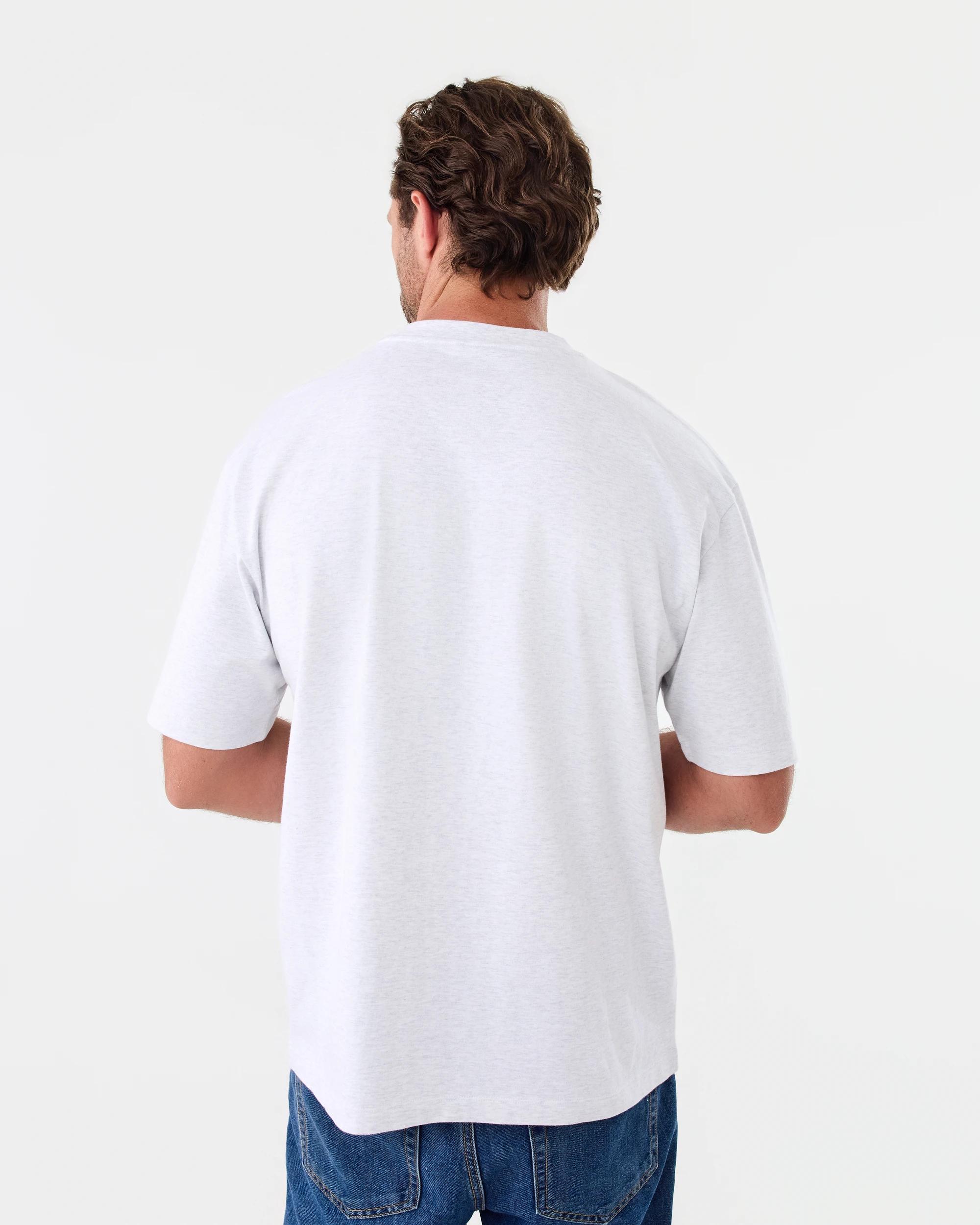 3 Oversized Heavyweight T-shirt Ice Marle, 3 of 5