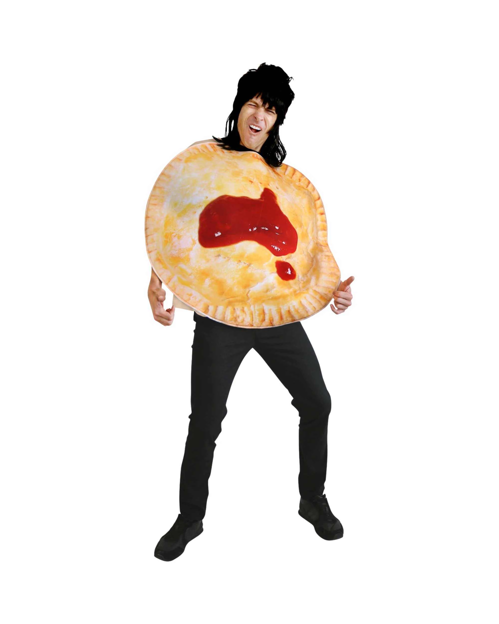 1 Tomfoolery Aussie Meat Pie Adult Costume - ONE SIZE - Multi, 1 of 3
