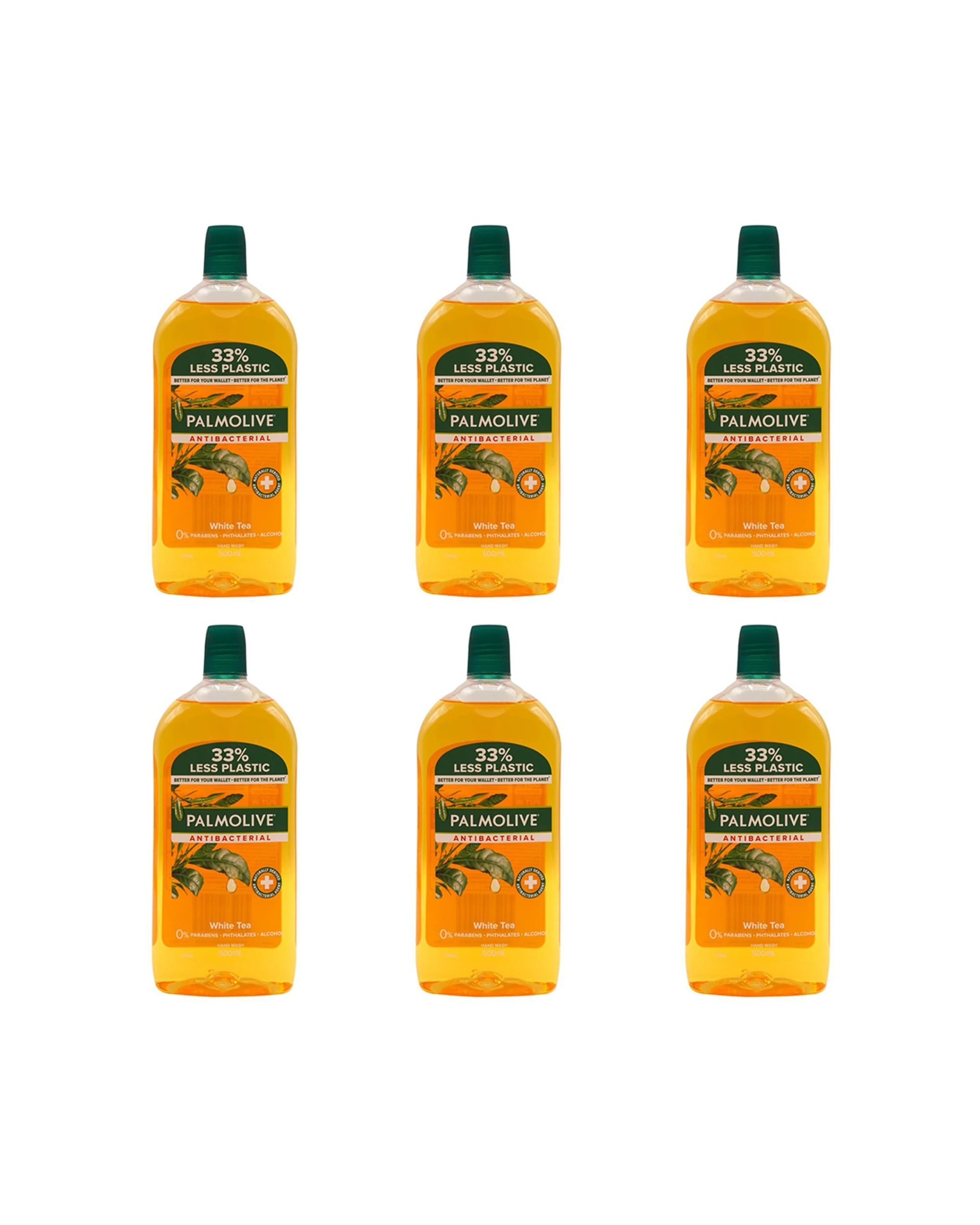 1 Palmolive 6PK Hand Wash Refill 500ml Tea Antibacterial - Brown, 1 of 3