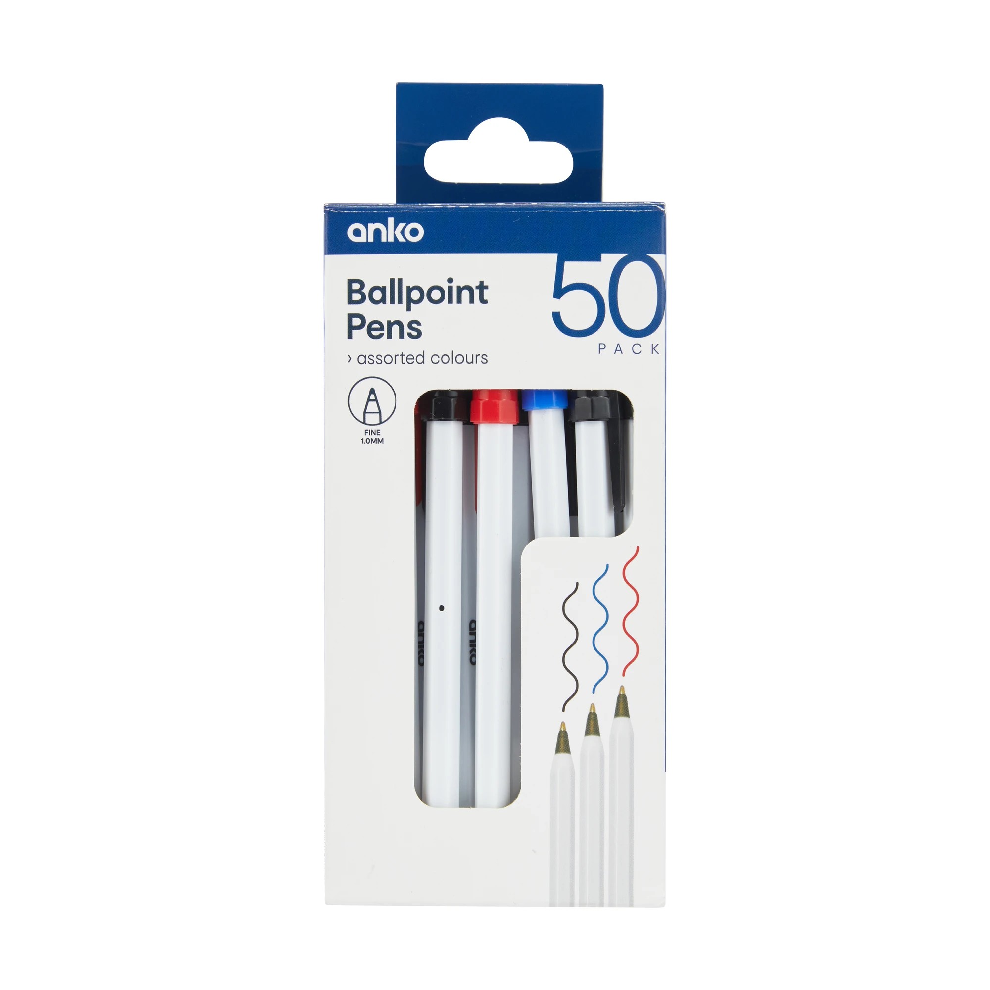 1 50 Pack Ballpoint Pens, 1 of 4