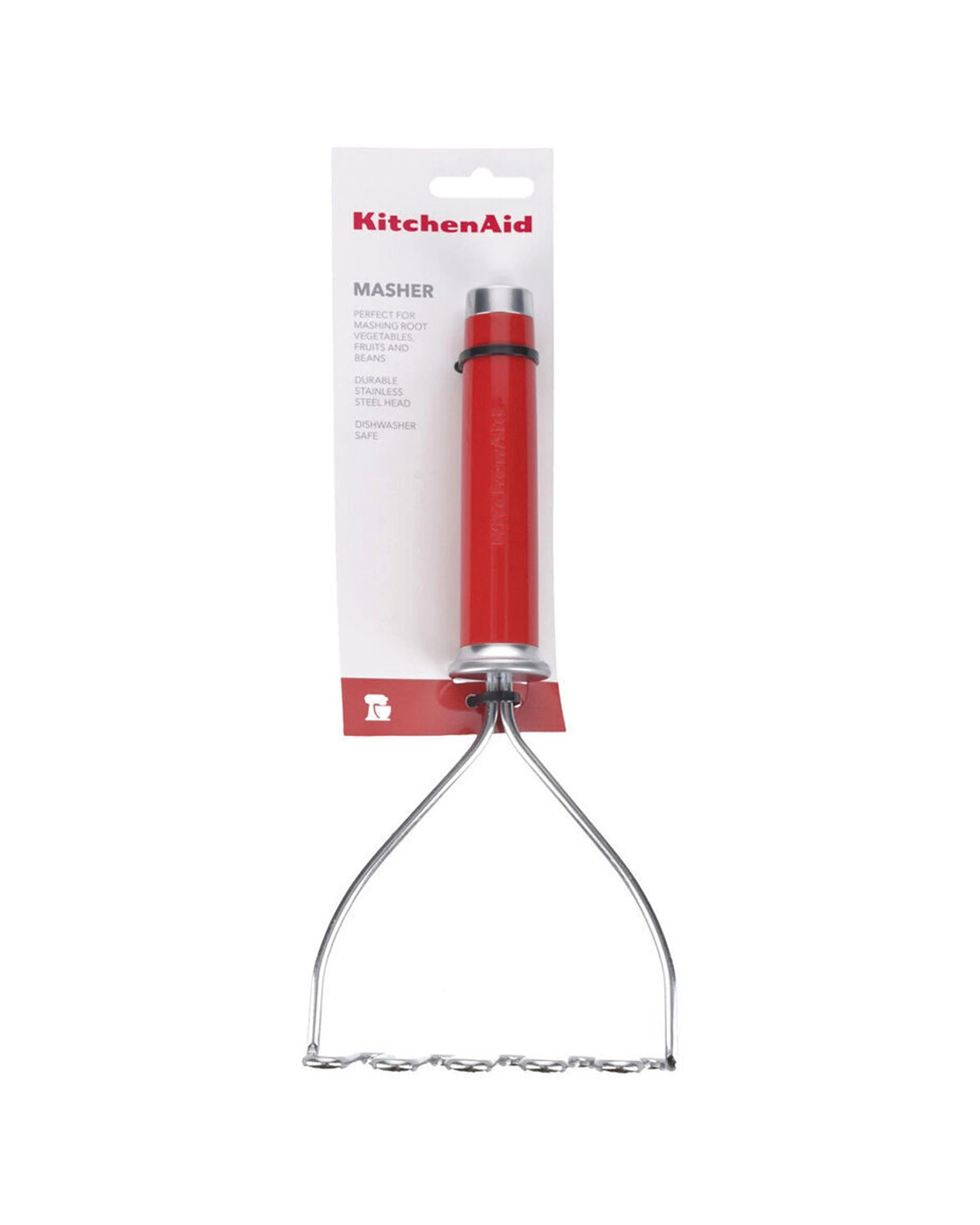 3 KitchenAid Wire Potato Vegetable Masher 2PK Durable Nylon Material - Red, 3 of 3