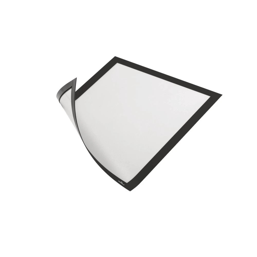 2 Duraframe A4 Magnetic Infoframe Black 5 Pack, 2 of 3