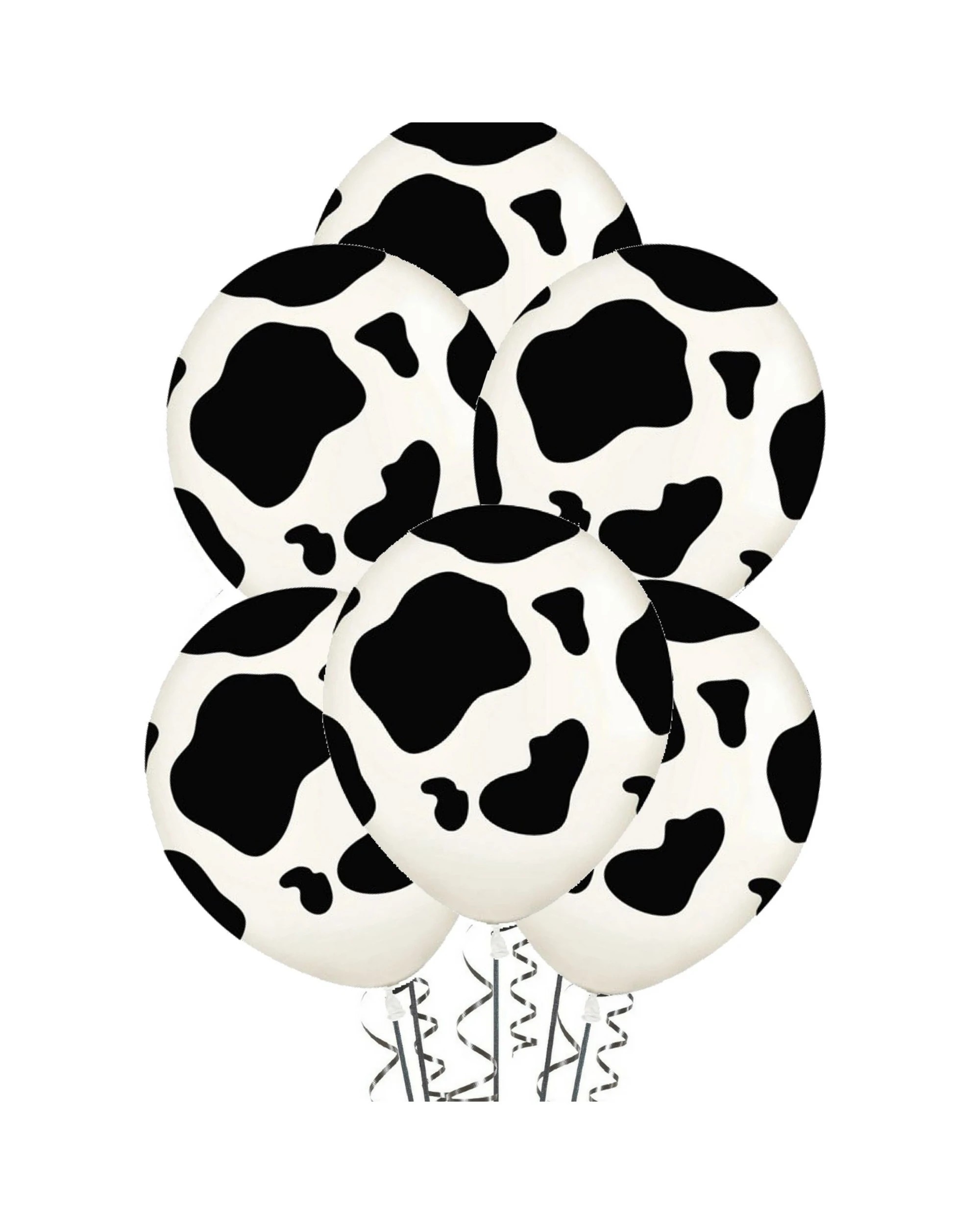 1 Sempertex Sempertex All Over Cow Print Balloons Pack of 12, 1 of 2