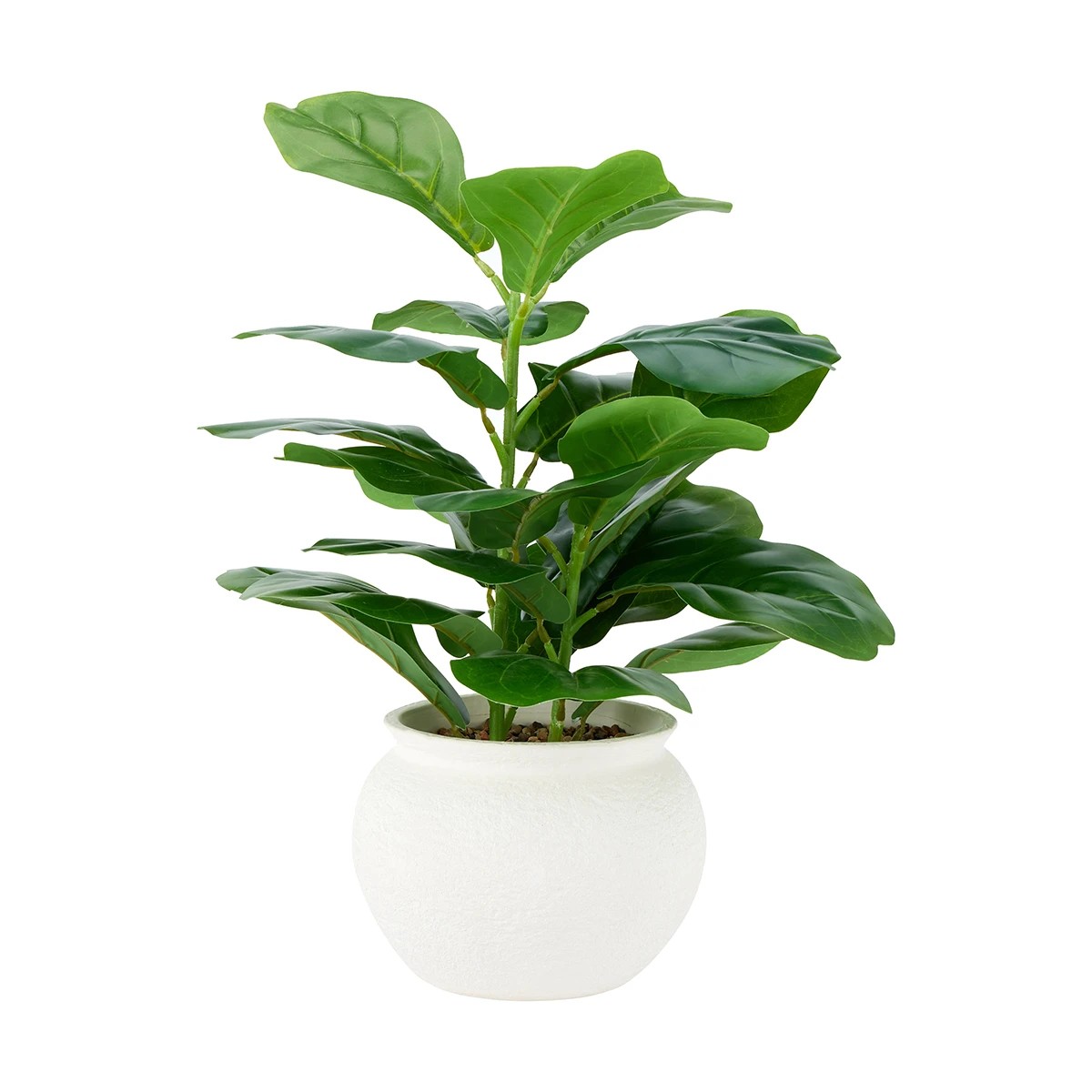 1 Artificial Fiddle Fig Plant in Pot, 1 of 5