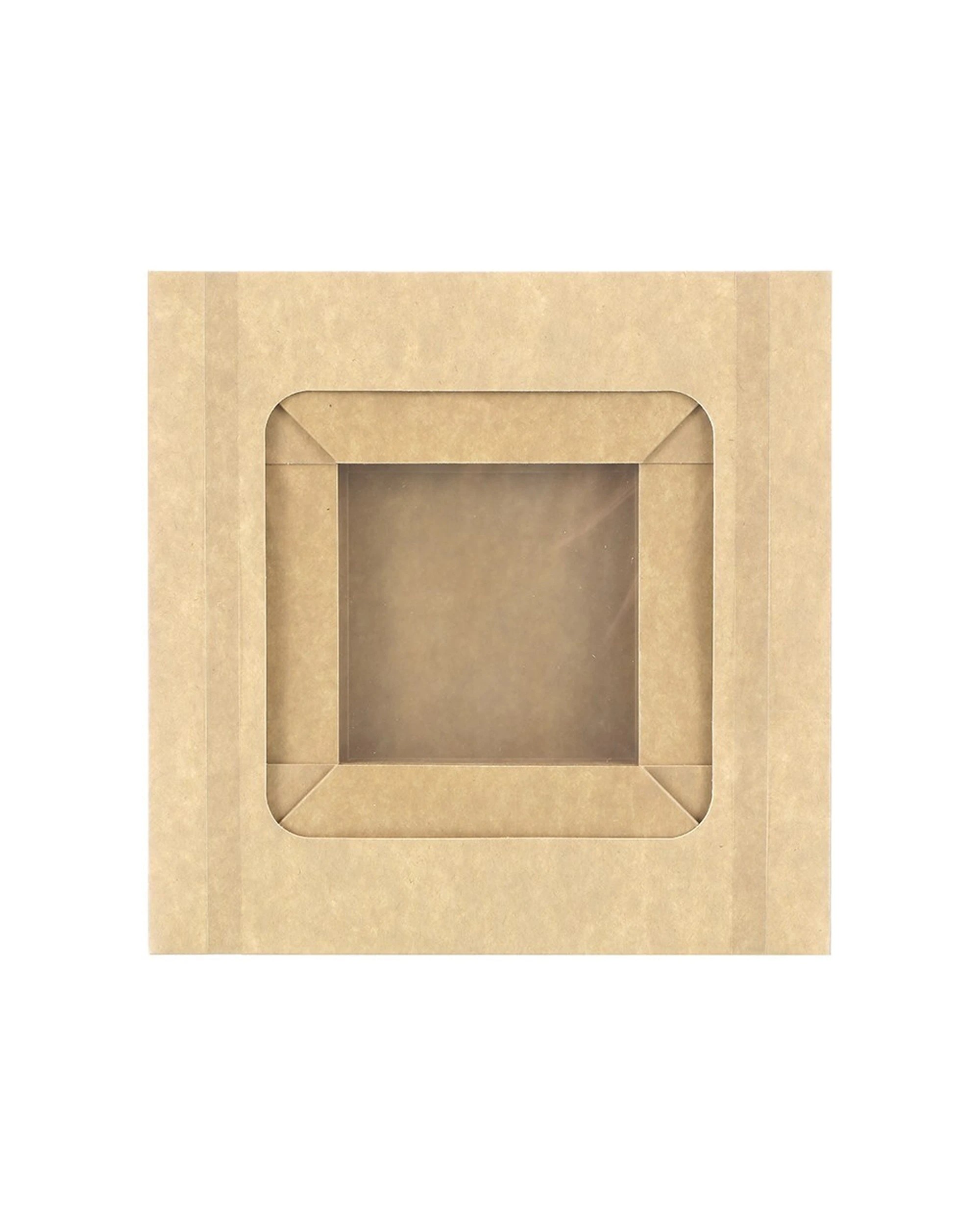 2 4pc Lemon And Lime 23cm Eco Kraft Disposable Catering 3.2l Lidded Grazing Box
 - Brown, 2 of 6