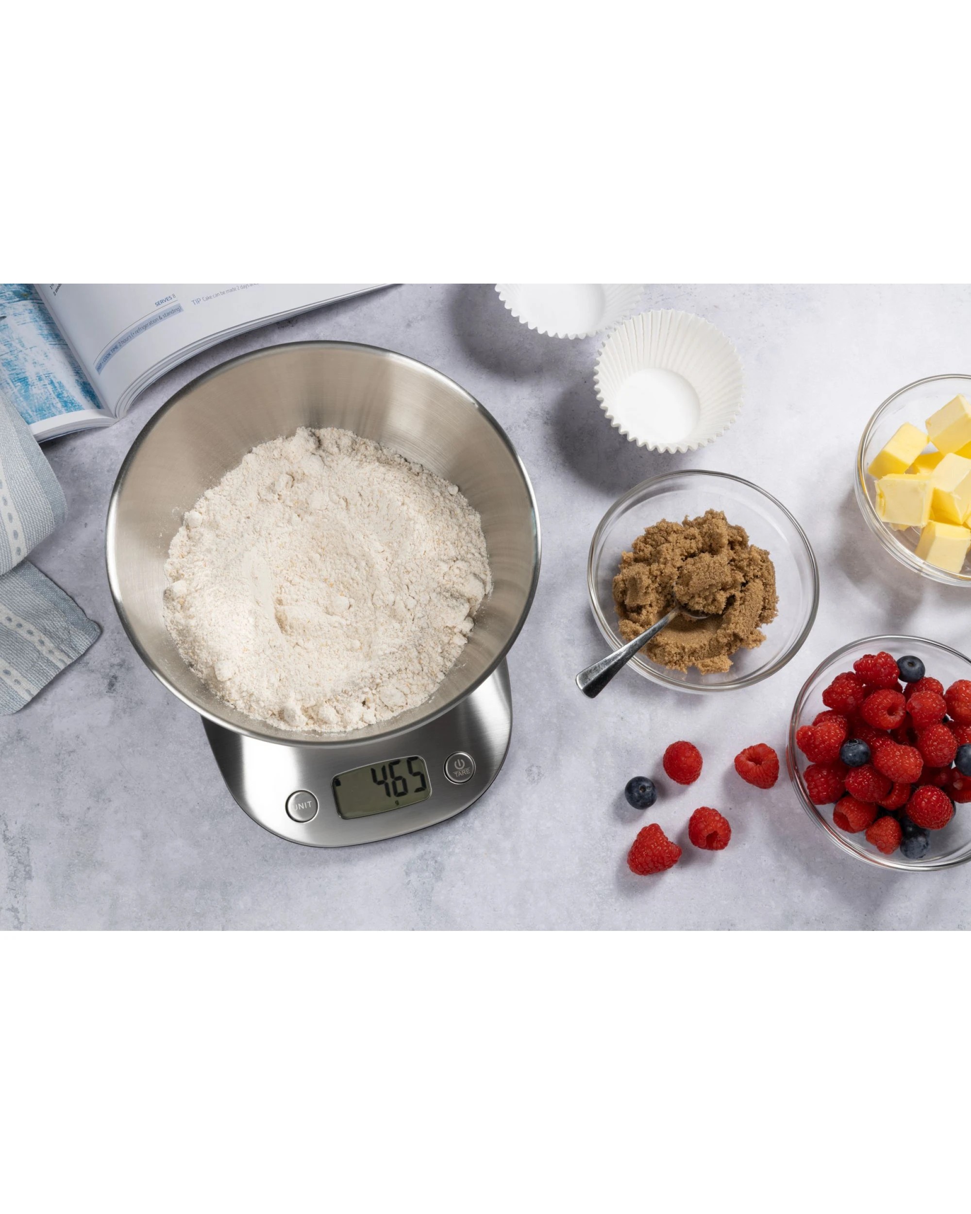 5 Cuisena Digital Kitchen Scale Stainless Steel Bowl 5kg Capacity Tare Function, 5 of 6