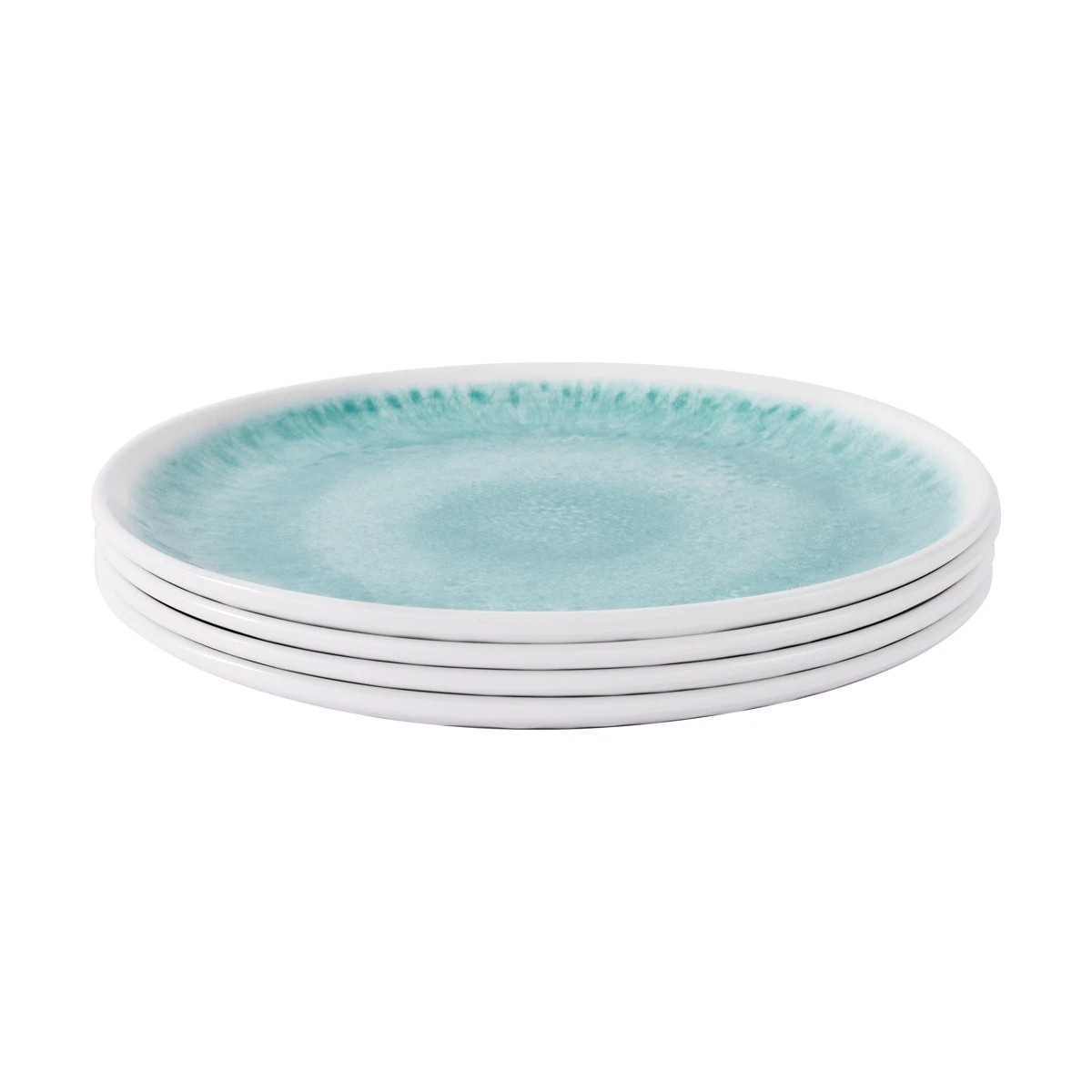 2 4 Pack Mint Glazed Look Side Plates, 2 of 7