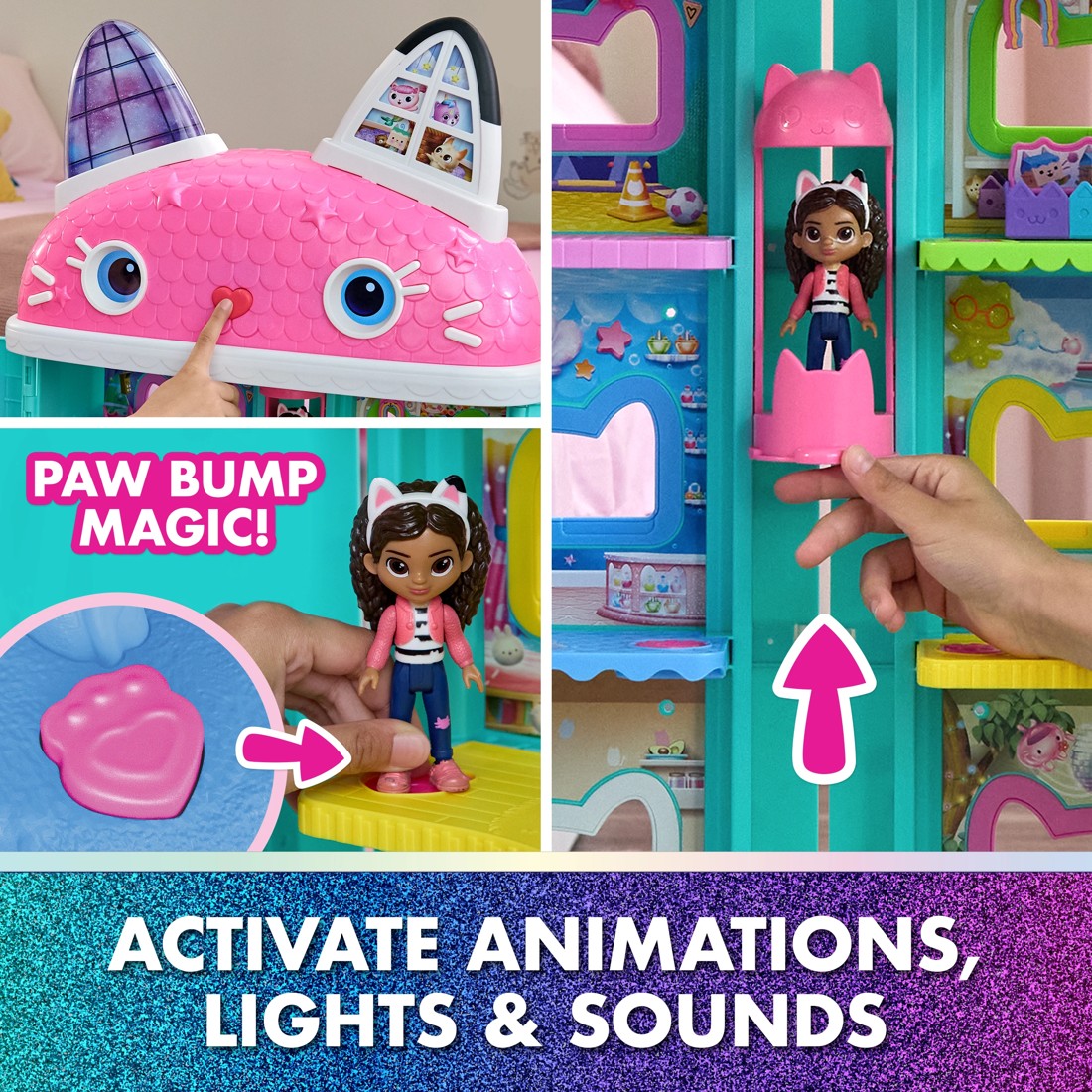 6 Gabby's Dollhouse the Movie Meow-mazing Interactive Dollhouse, 6 of 10
