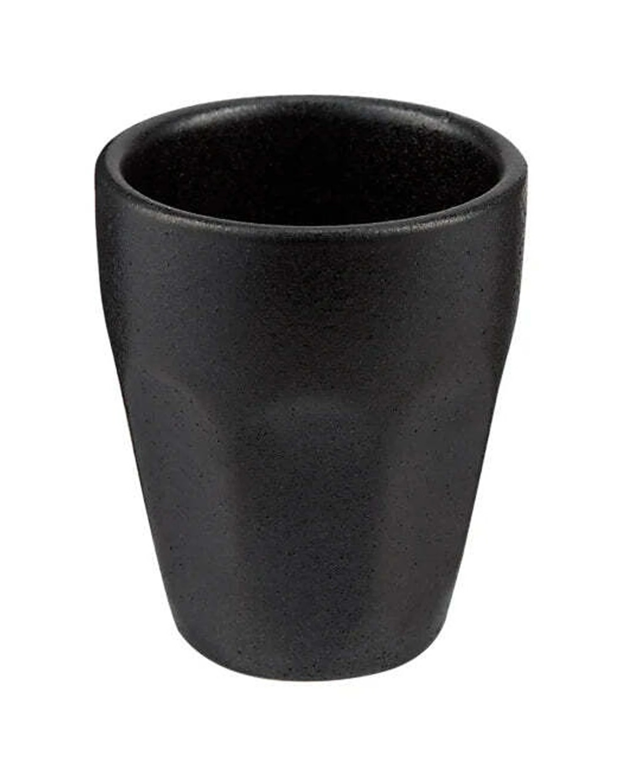 2 Maxwell And Williams Espresso Cup Caviar Porcelain Reactive Glaze 90ml - Black, 2 of 2