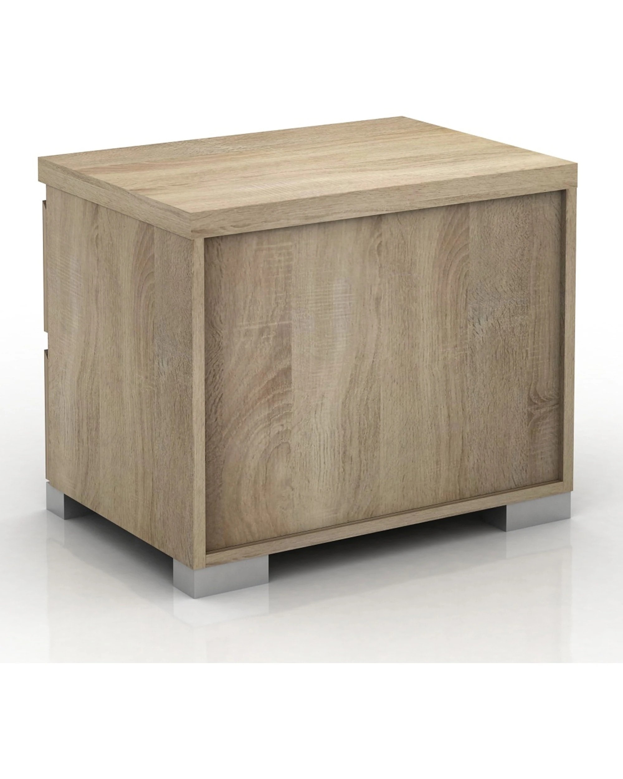6 Alpine Bay Elara Bedside Table 2 Drawer - Brown, 6 of 7