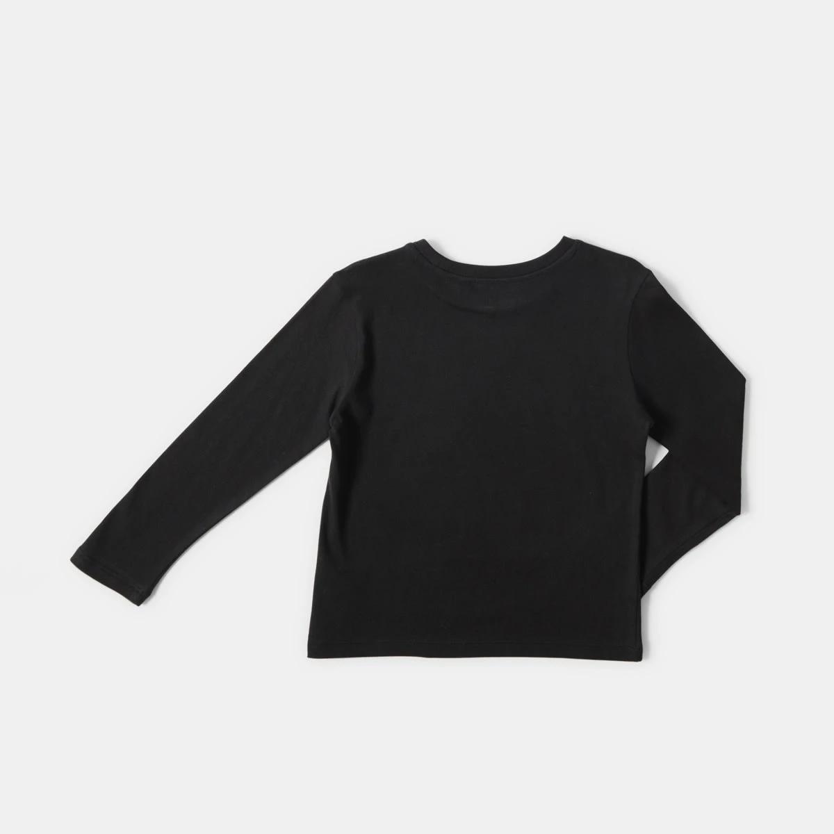 8 Long Sleeve Print T-shirt Blk Fossil, 8 of 8