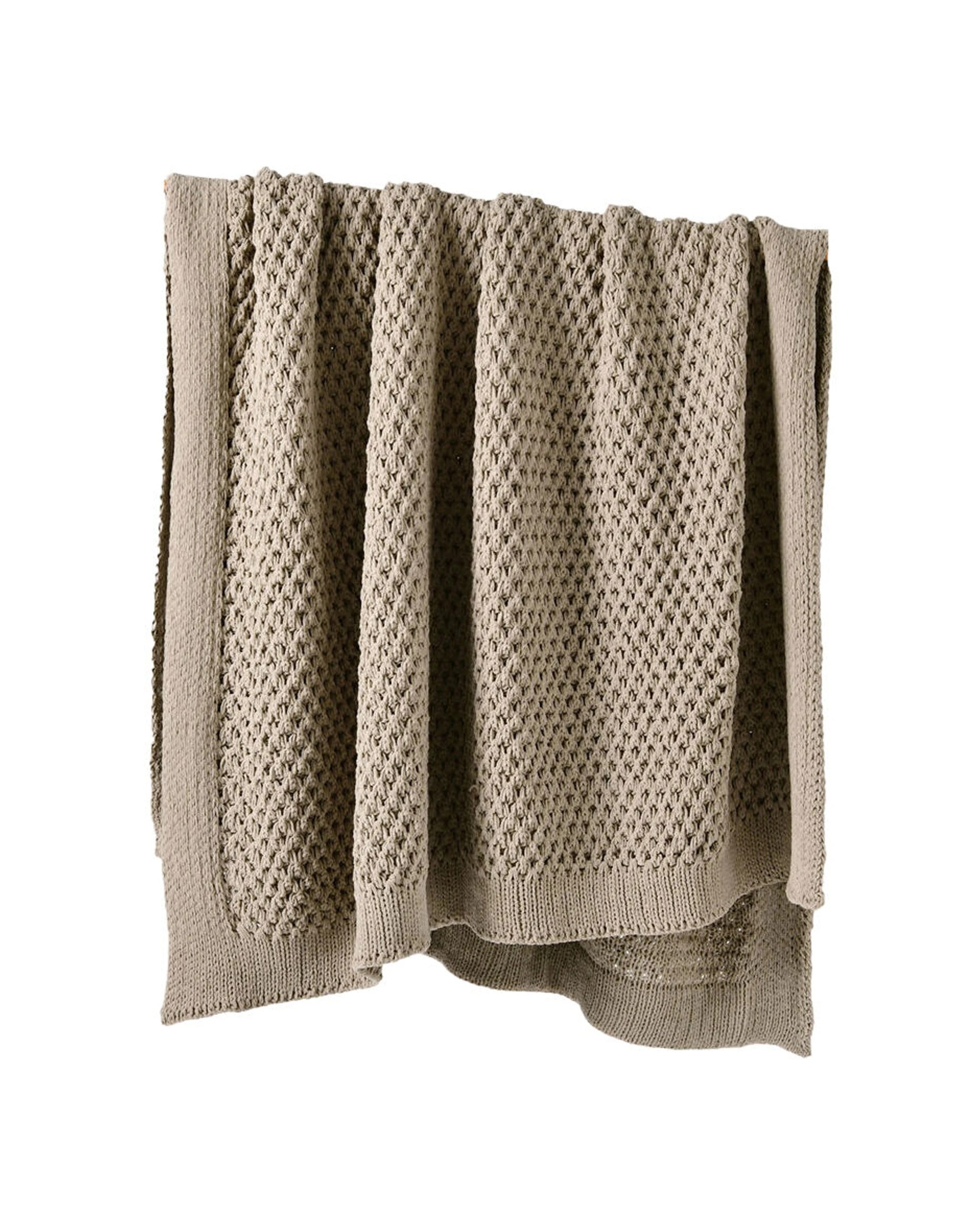 1 Bianca Sofala Polyester Throw Rug Chenille 170x130cm Taupe - Brown, 1 of 1