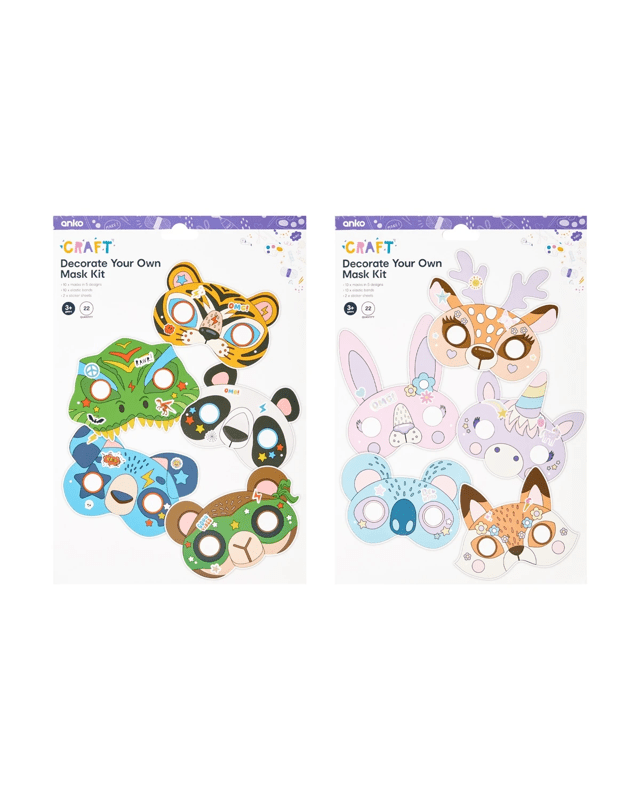 22 Piece Decorate Your Own Mask Kit - Asso