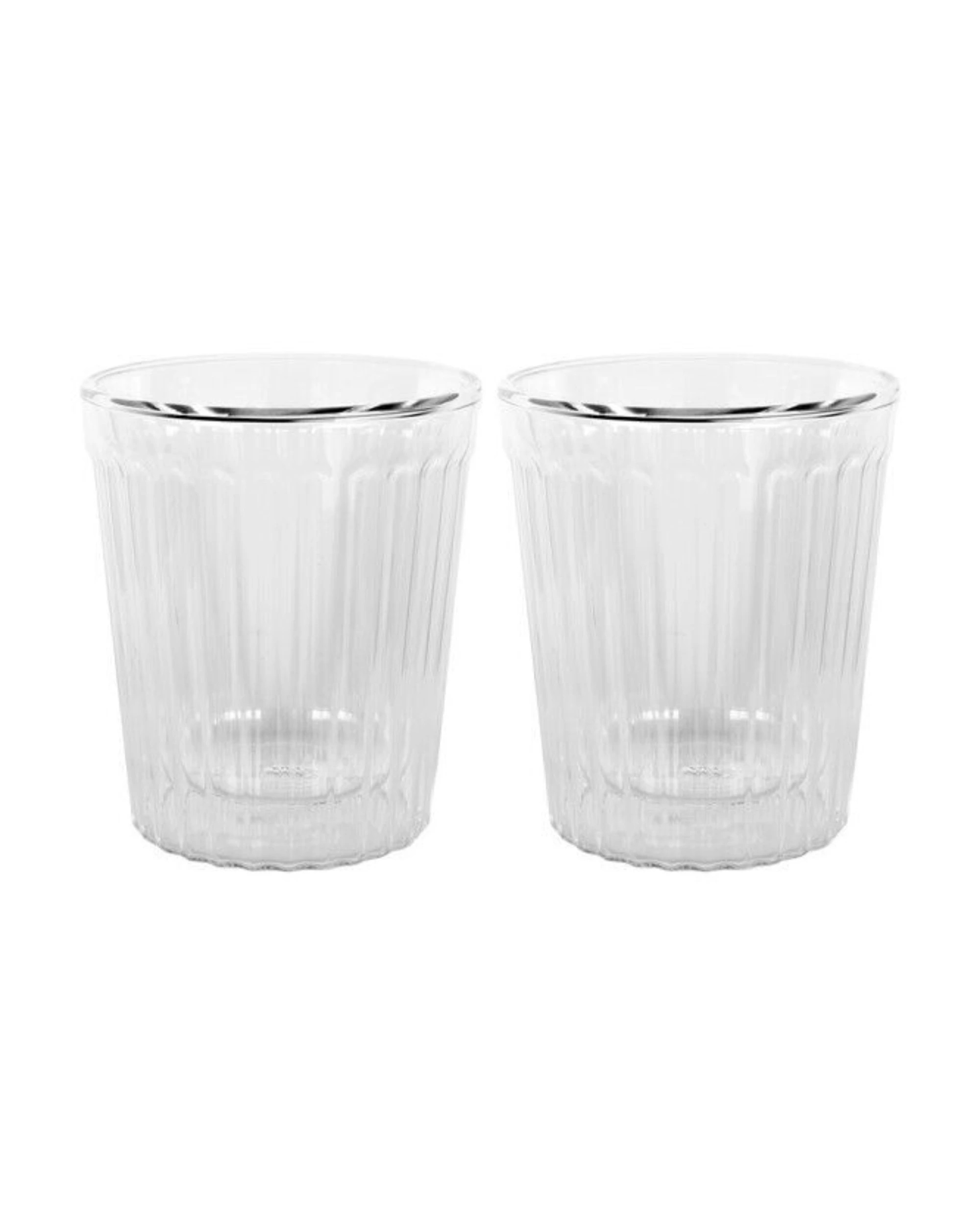 1 Avanti Rigato Double Wall Glass Set of 2 - 80ml - Clear, 1 of 1