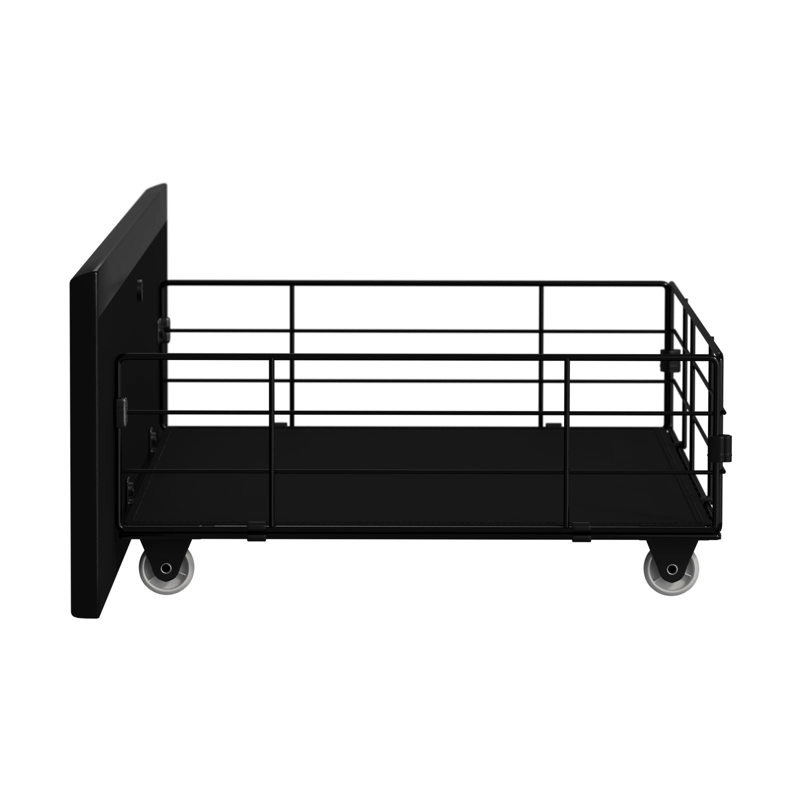 8 Oikiture 4x Trundle Drawers for Bed Frame Base Storage with Wheels - Black, 8 of 9