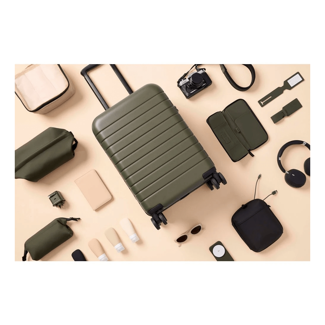 5 Otto On The Go Toiletry Bag Green, 5 of 5