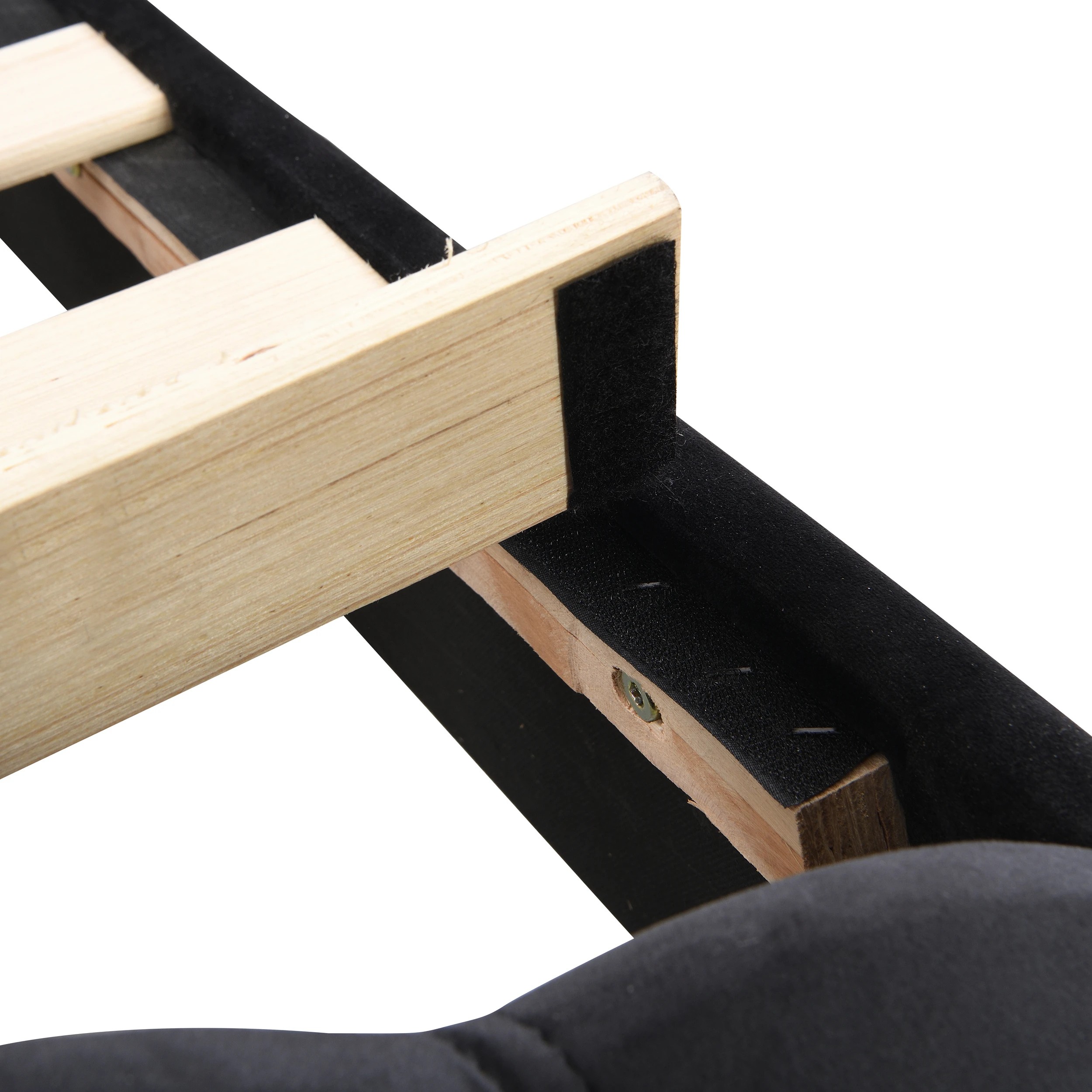 9 IHOMDEC Double Size Bed Frame - Black - Black, 9 of 10