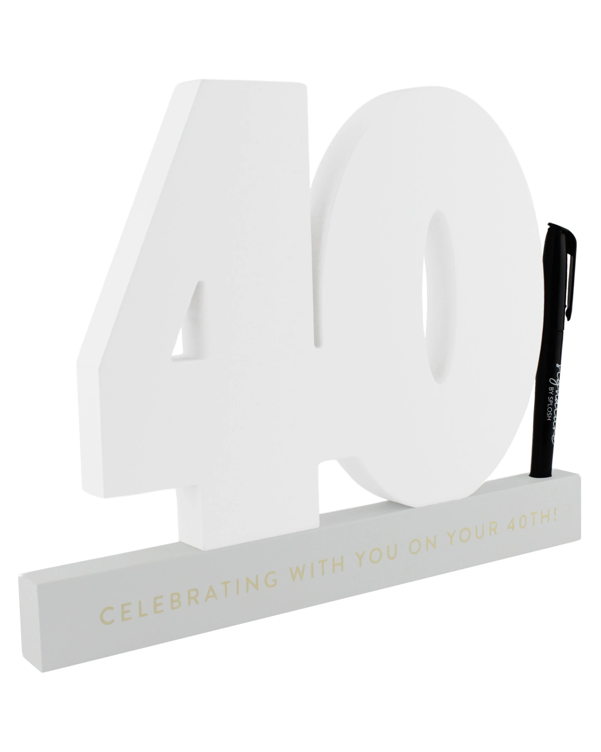 1 Splosh 40th Birthday Signature Number, 1 of 2