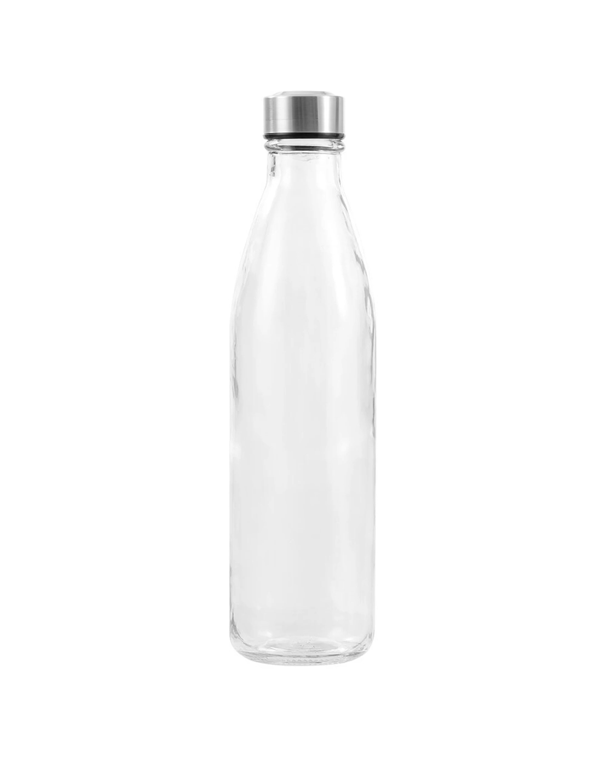 2 Lemon & Lime 1l Glass Screw Top Lid Water Bottle Juice Drink Container Clear
 - Clear, 2 of 5