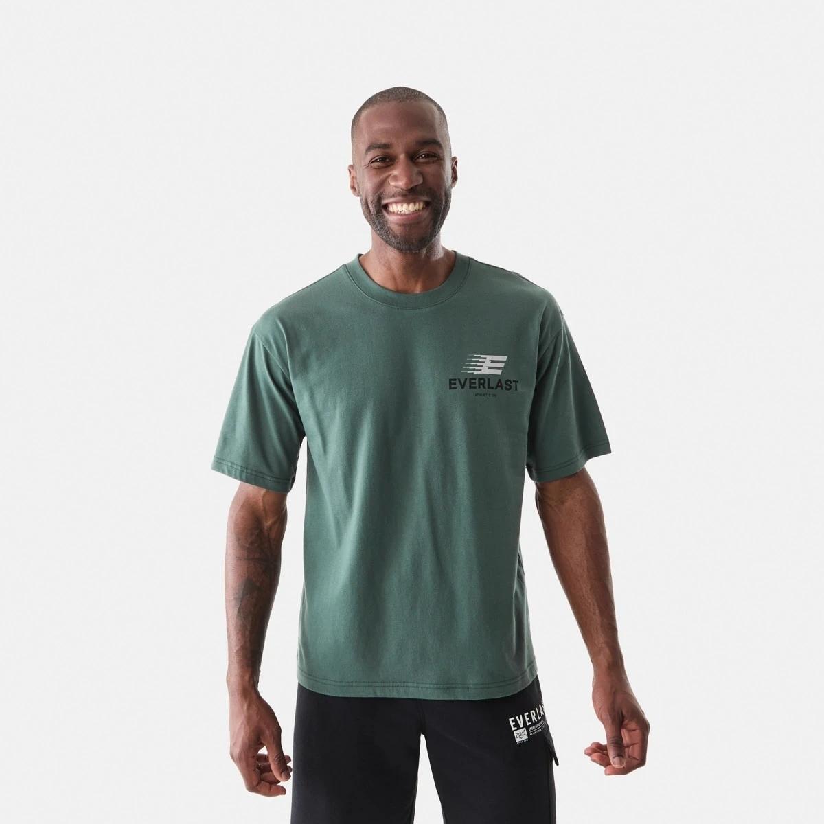 1 Everlast Mens Oversized T-shirt Deep Sea, 1 of 7
