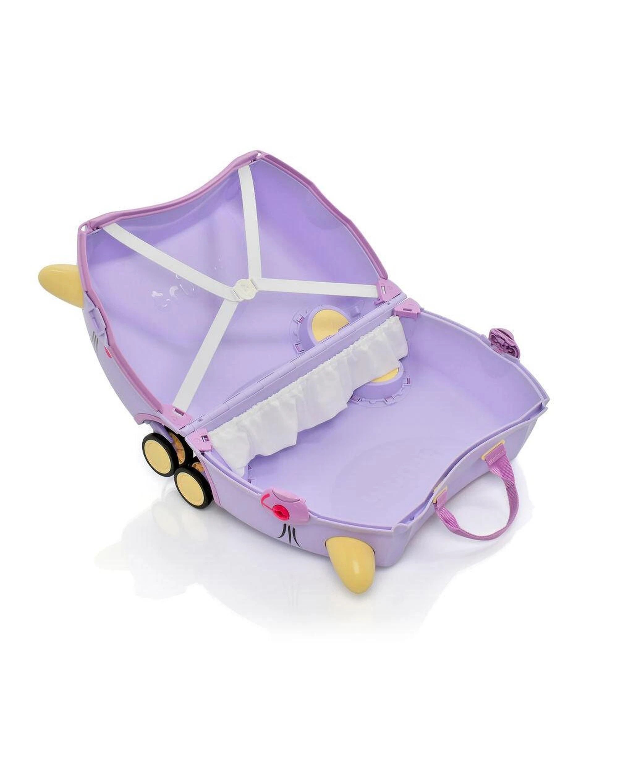 2 Trunki Glide Ride on Luggage Kids Suitcase Toy Box Cassie the Cat, 2 of 7