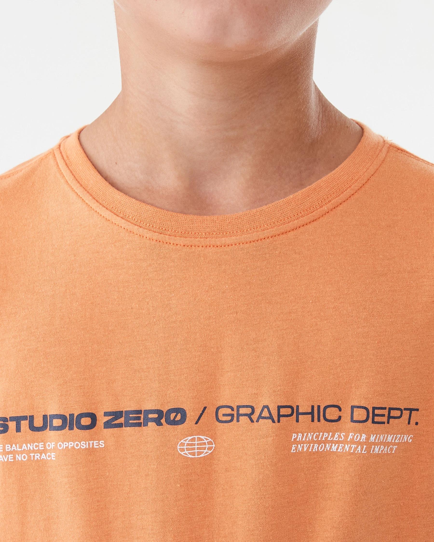 5 Short Sleeve Graphic Print T-shirt Spl Ornge, 5 of 7