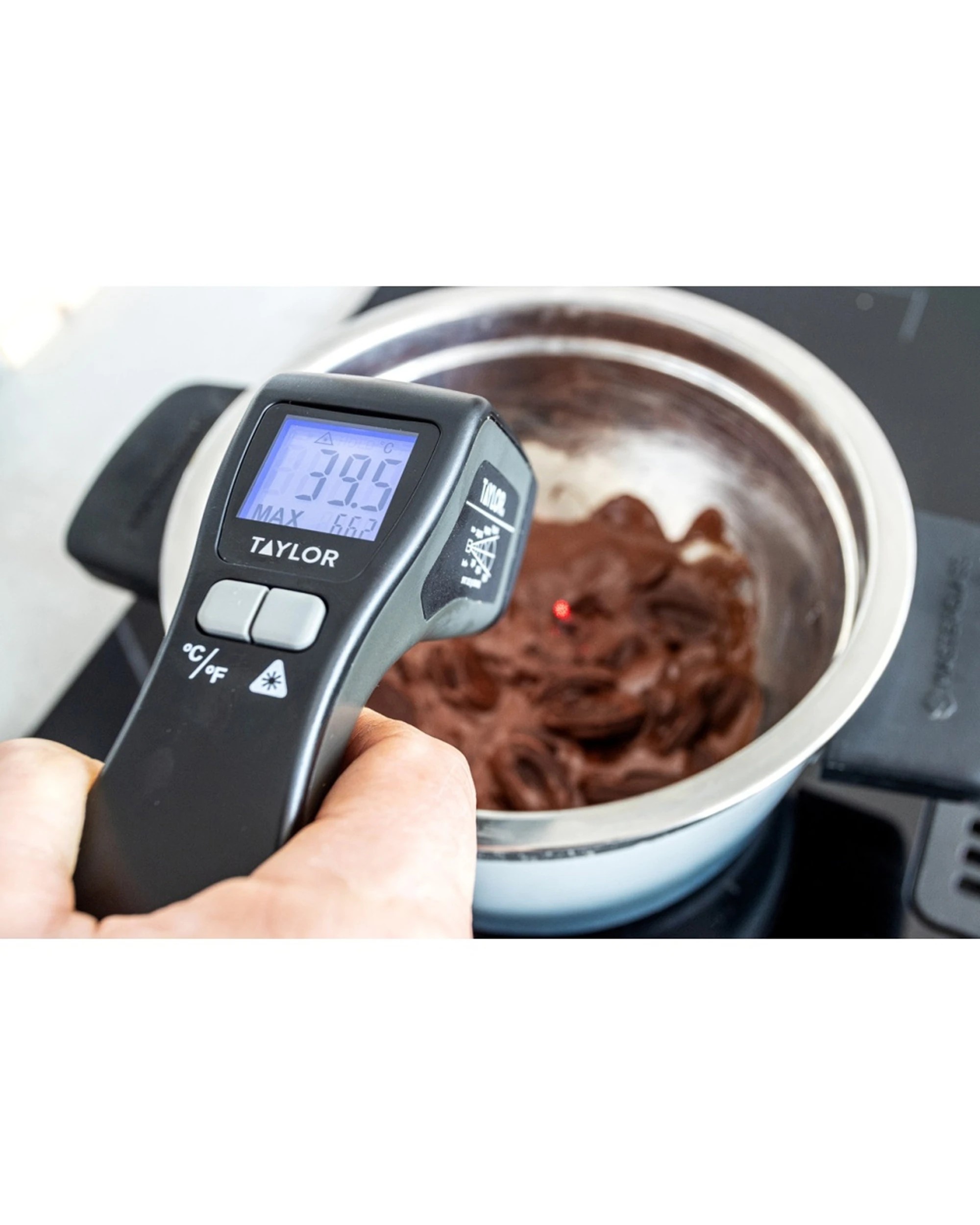 4 Taylor Pro Digital Non-Contact Infrared Kitchen Thermometer Tool -45C To 400C - White, 4 of 7