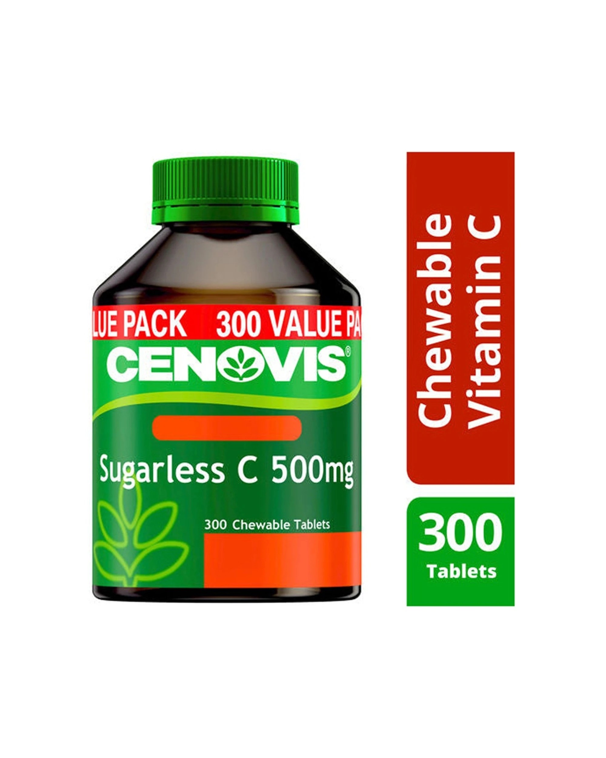 5 Cenovis 300pc Sugarless Vitamin C 500mg Antioxidant Chewable Tablets Supplement, 5 of 5