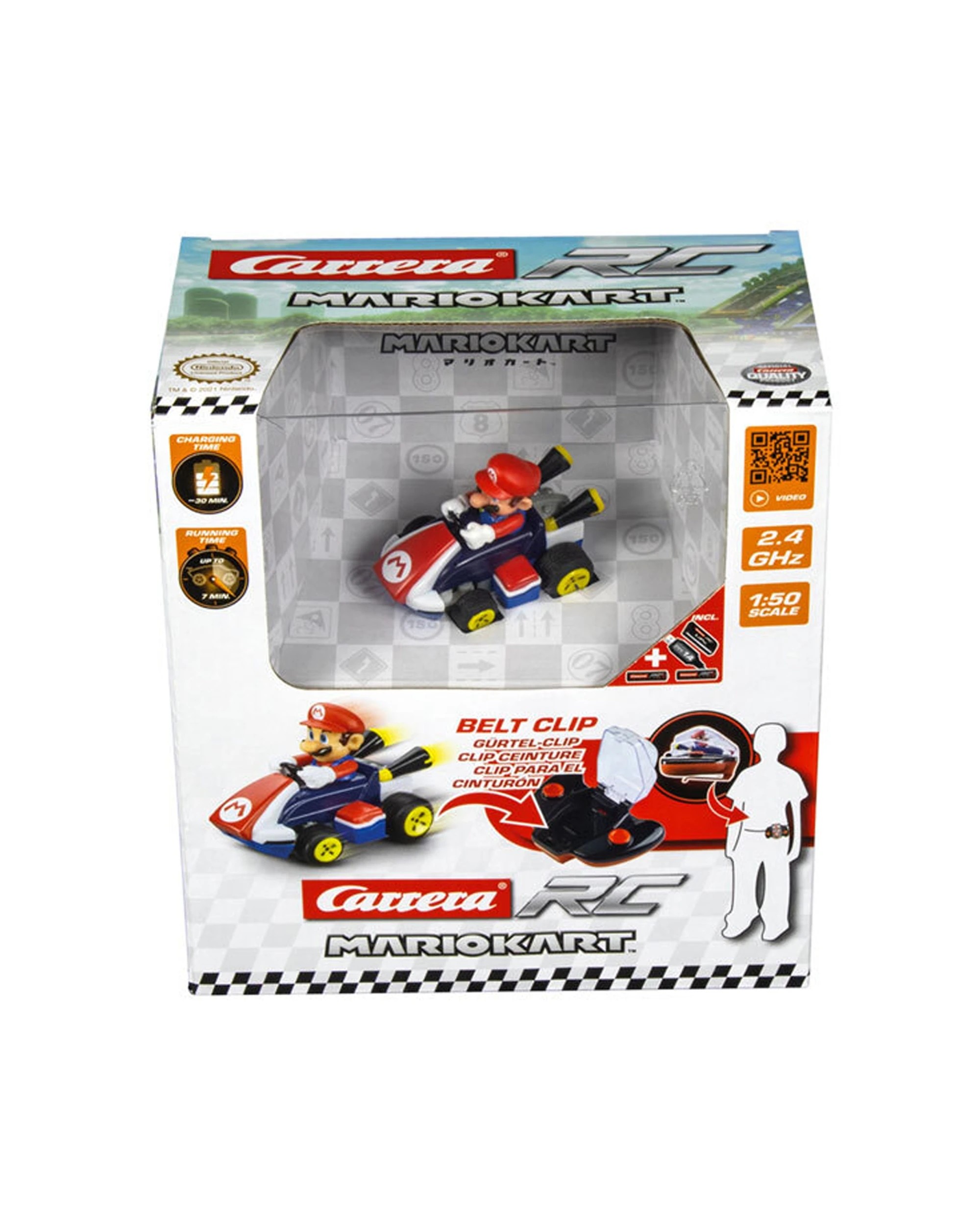 1 Carrera 1-50 Mini RC Mario Kart - Mini RC Car - 2.4 GHz RC Rechargeable - Multi, 1 of 3