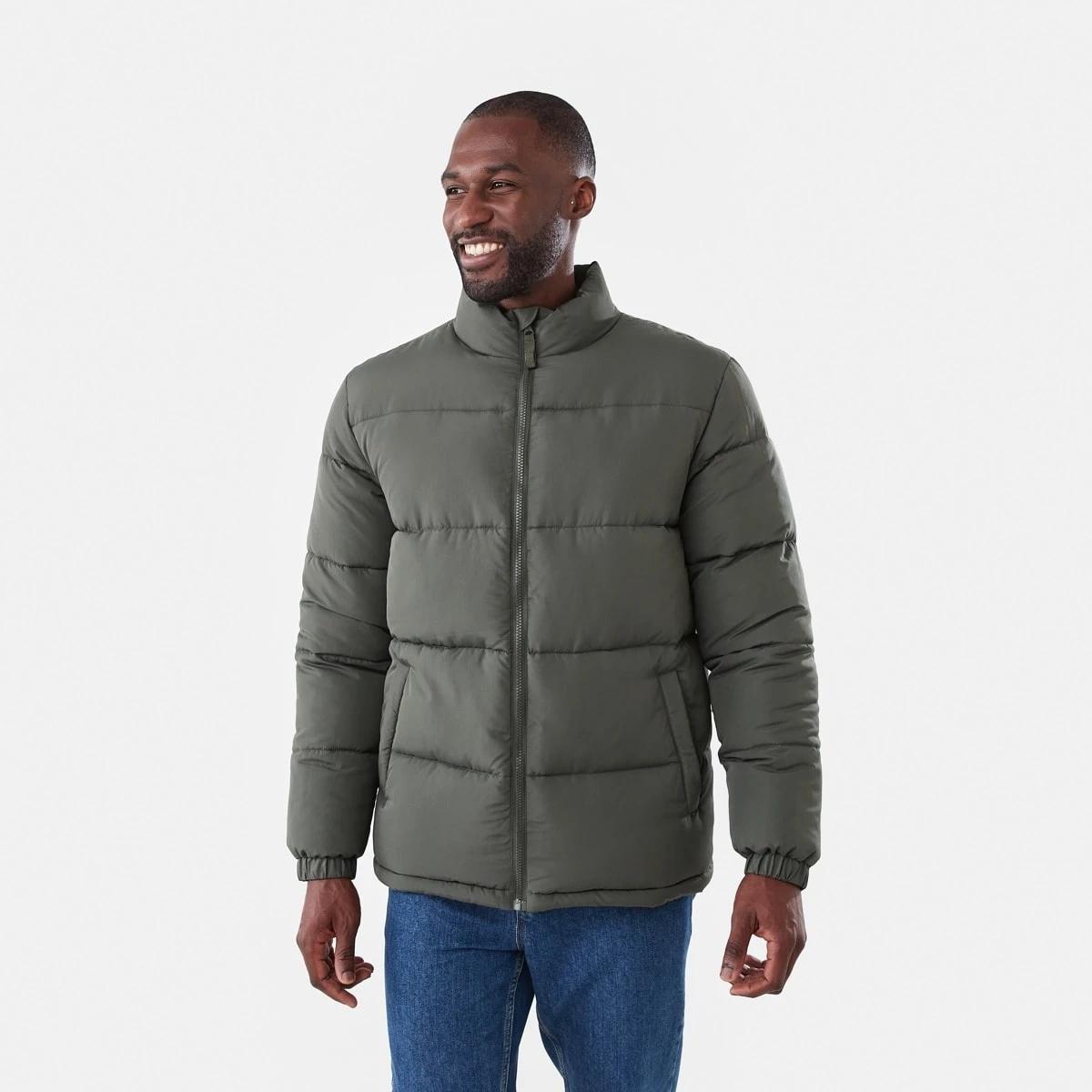 2 Funnel Neck Puffer Jacket Cargo Grn, 2 of 7