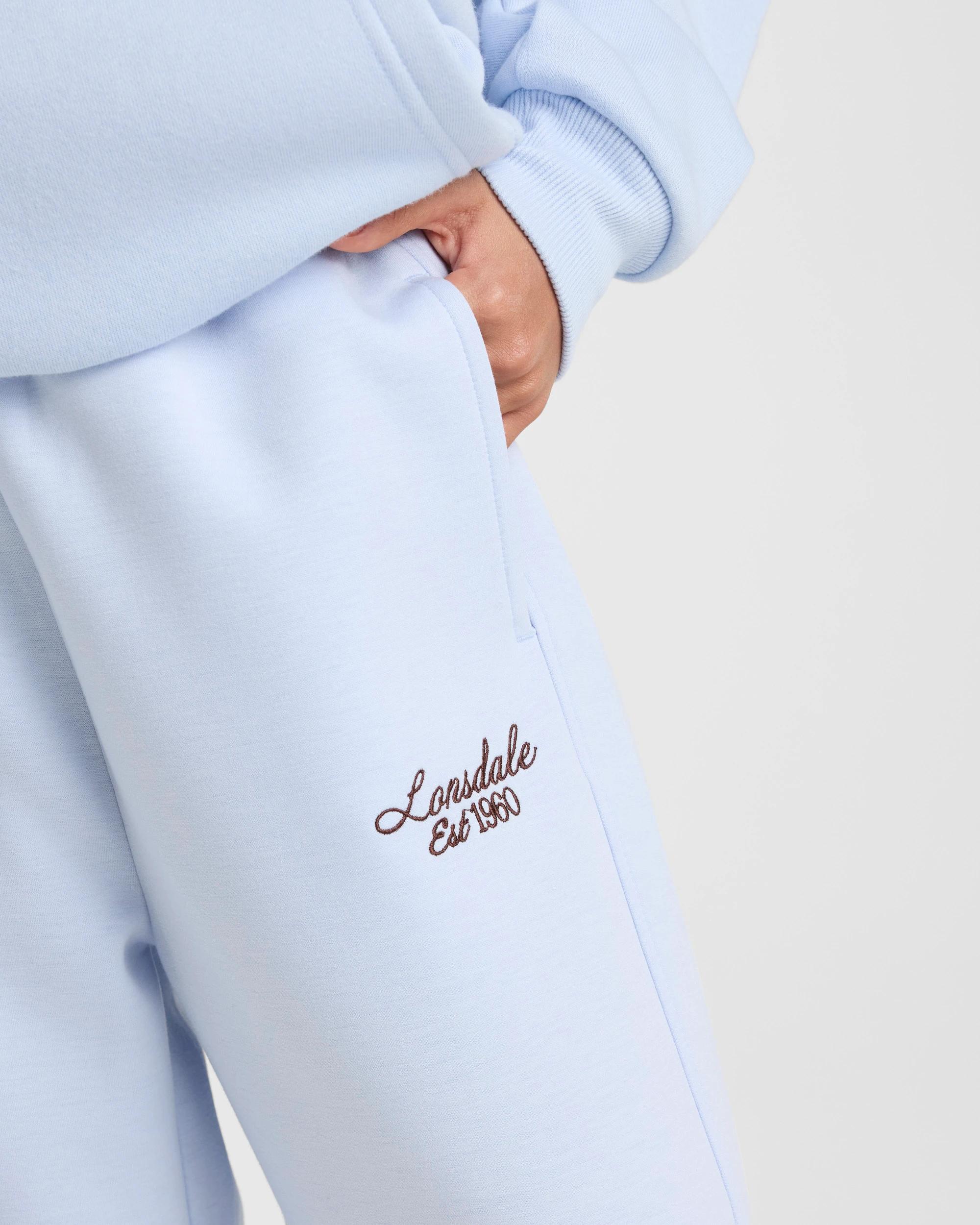3 Lonsdale London Barrel Leg Track Pant - Light Blue LIGHT BLUE, 3 of 5