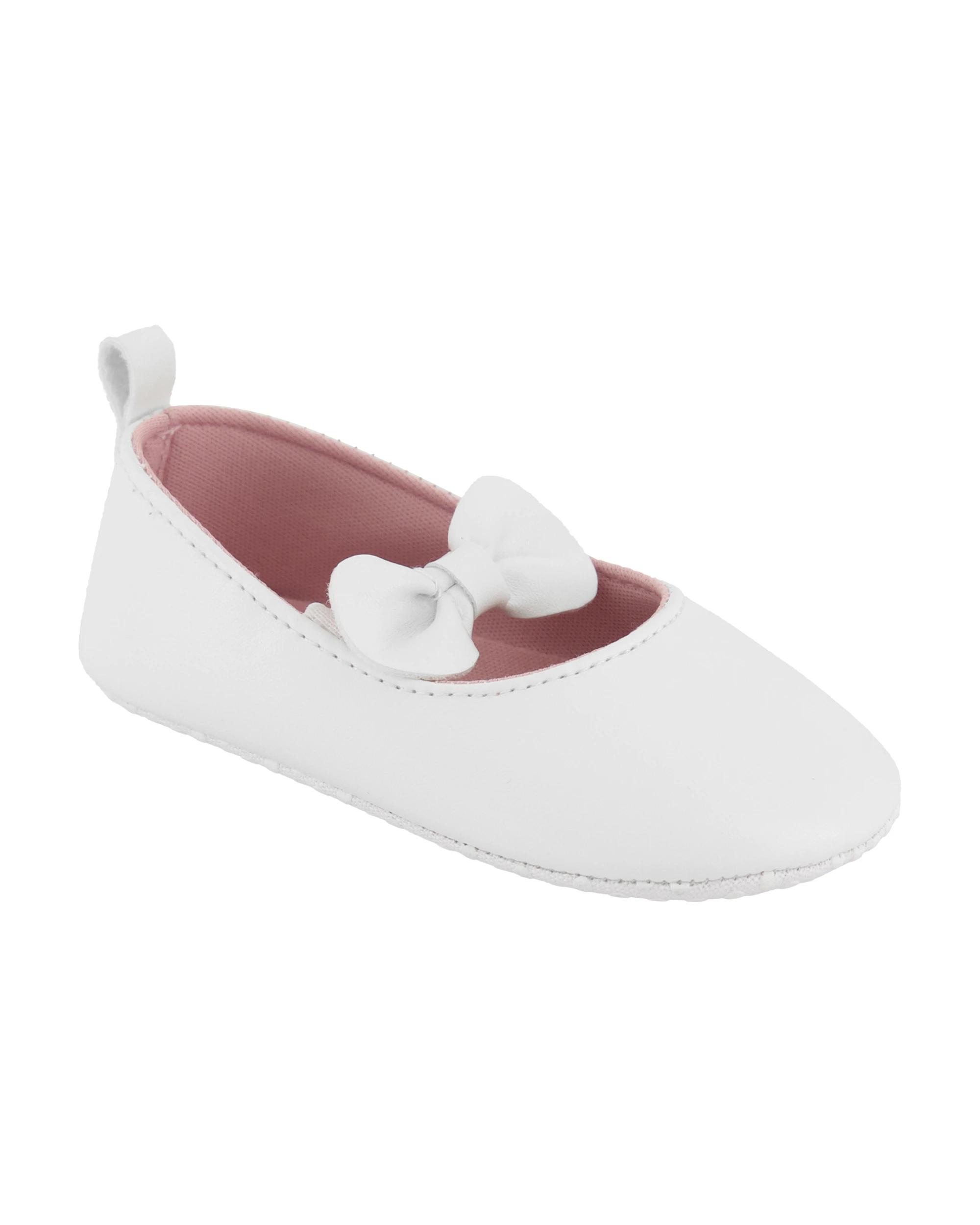 1 Baby A-Bar Shoes White, 1 of 5