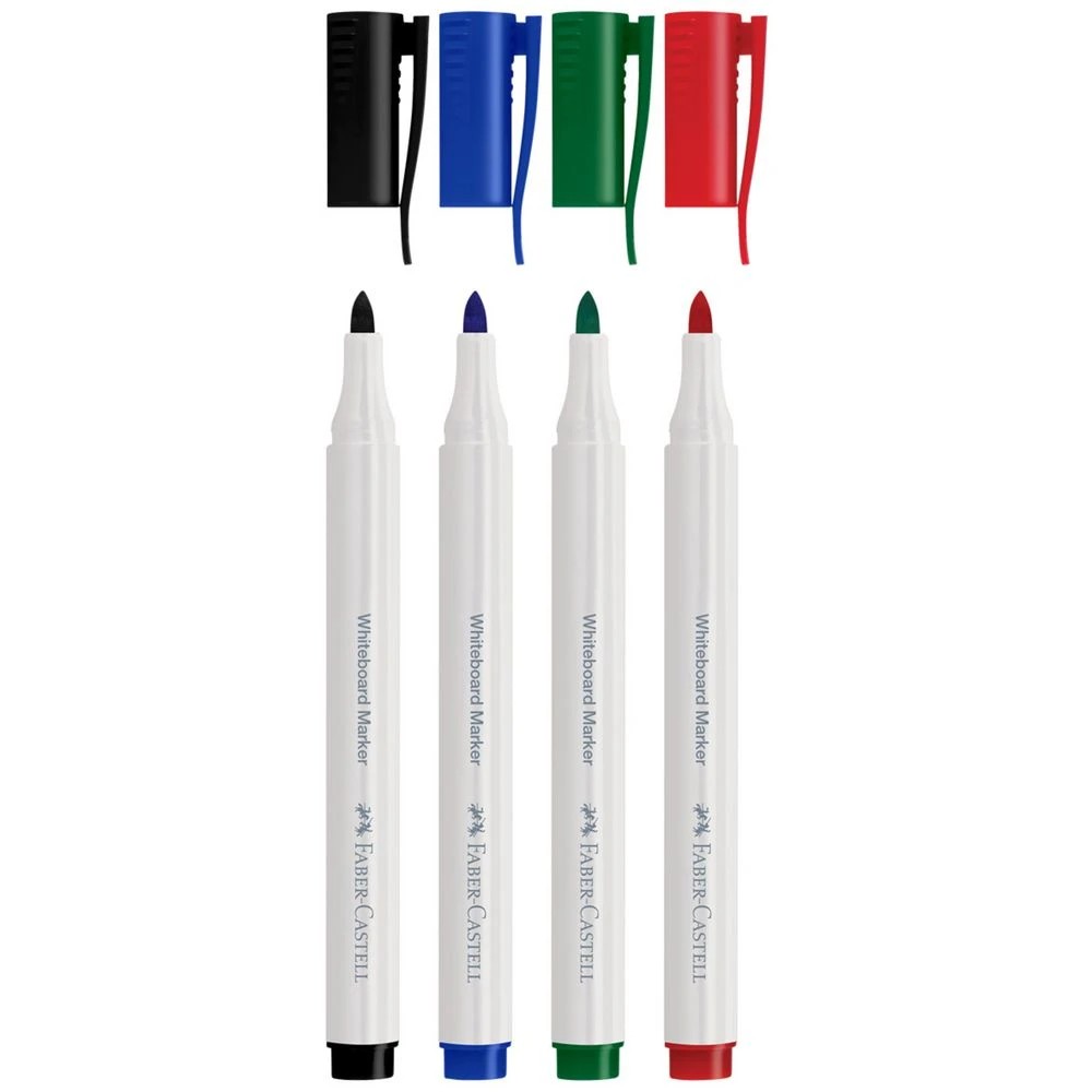 6 Faber-Castell Slim Whiteboard Marker Assorted 4 Pack, 6 of 7