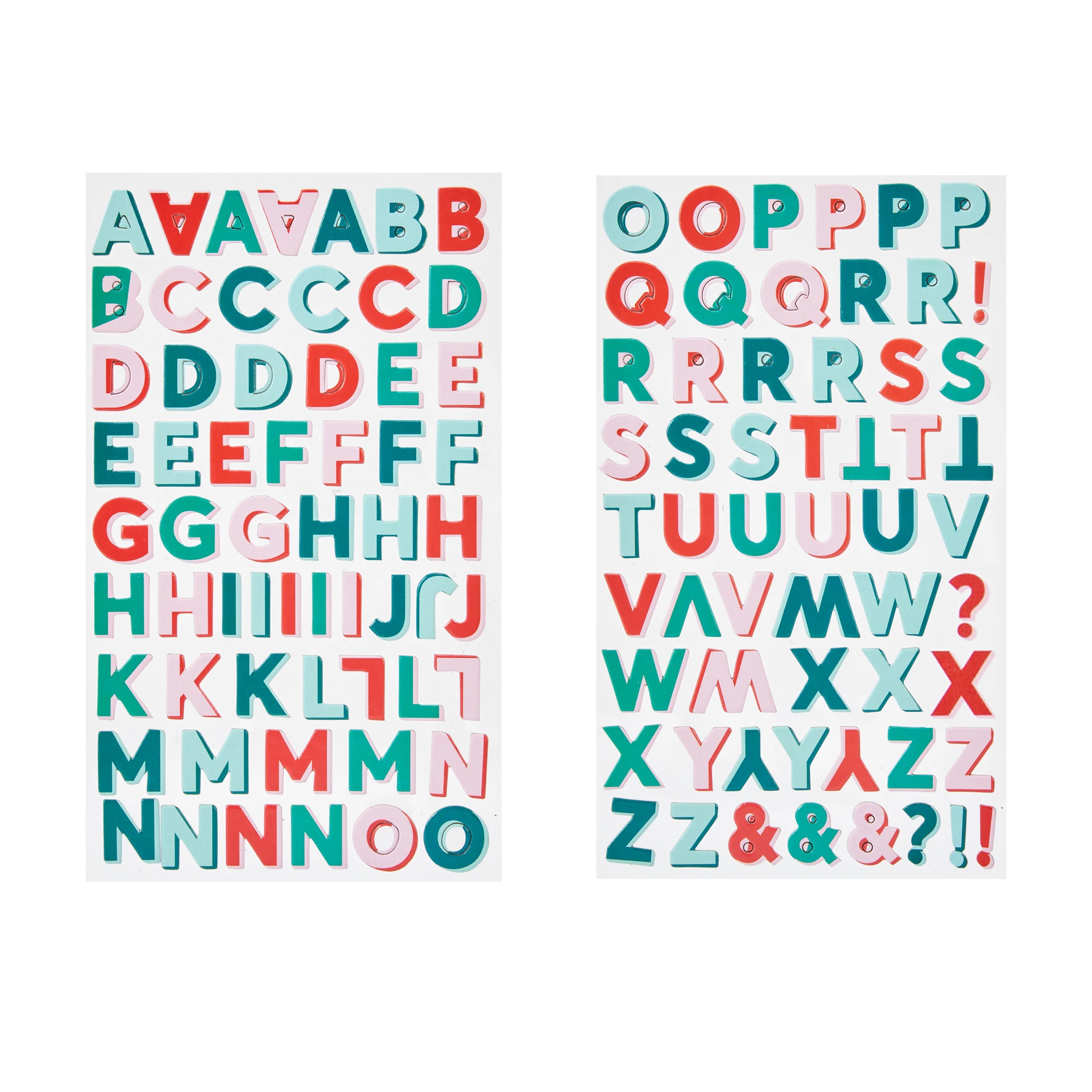 2 Christmas Craft Alphabet Stickers, 2 of 3